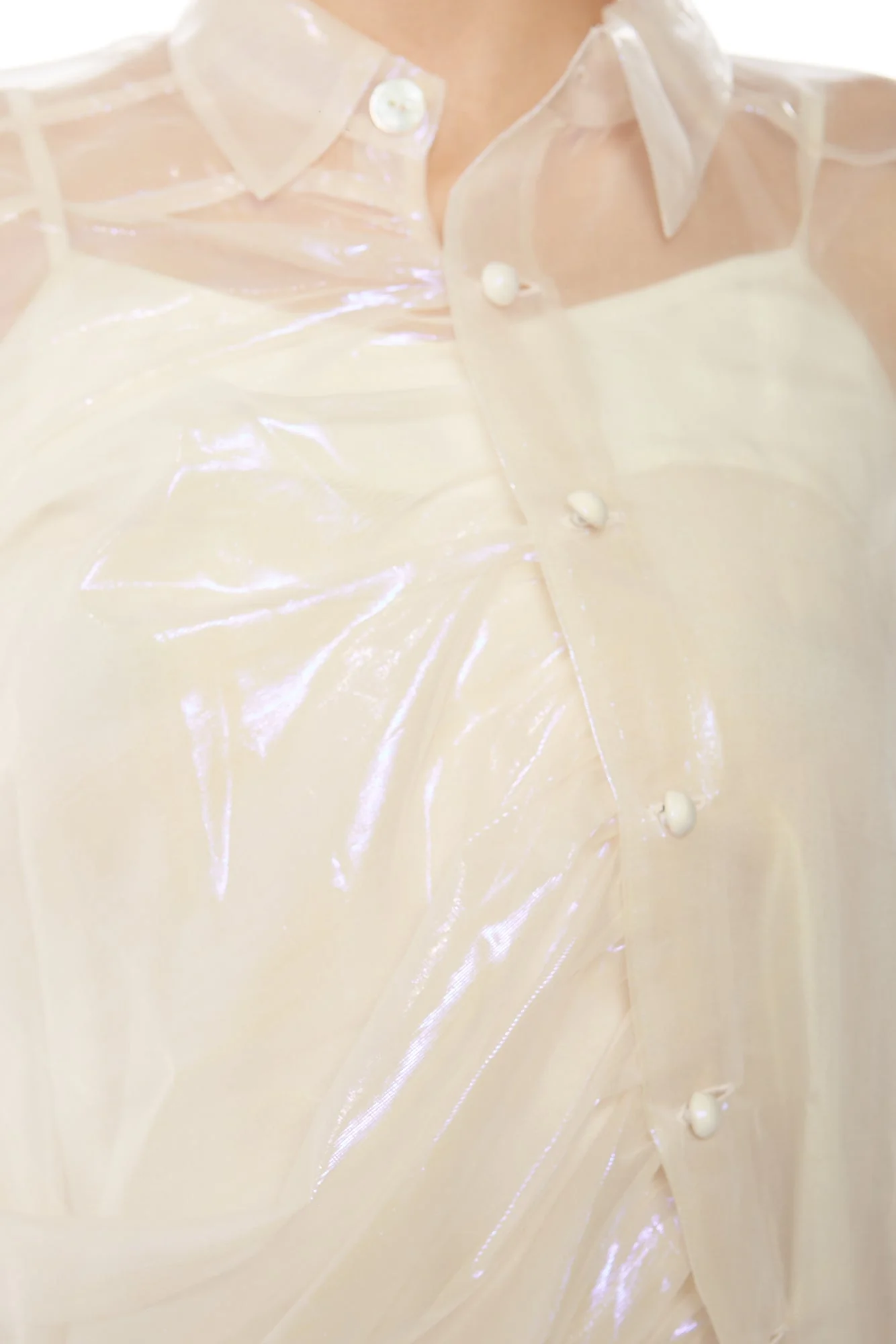 SARTO SLIP DRESS OFF WHITE - Image 3