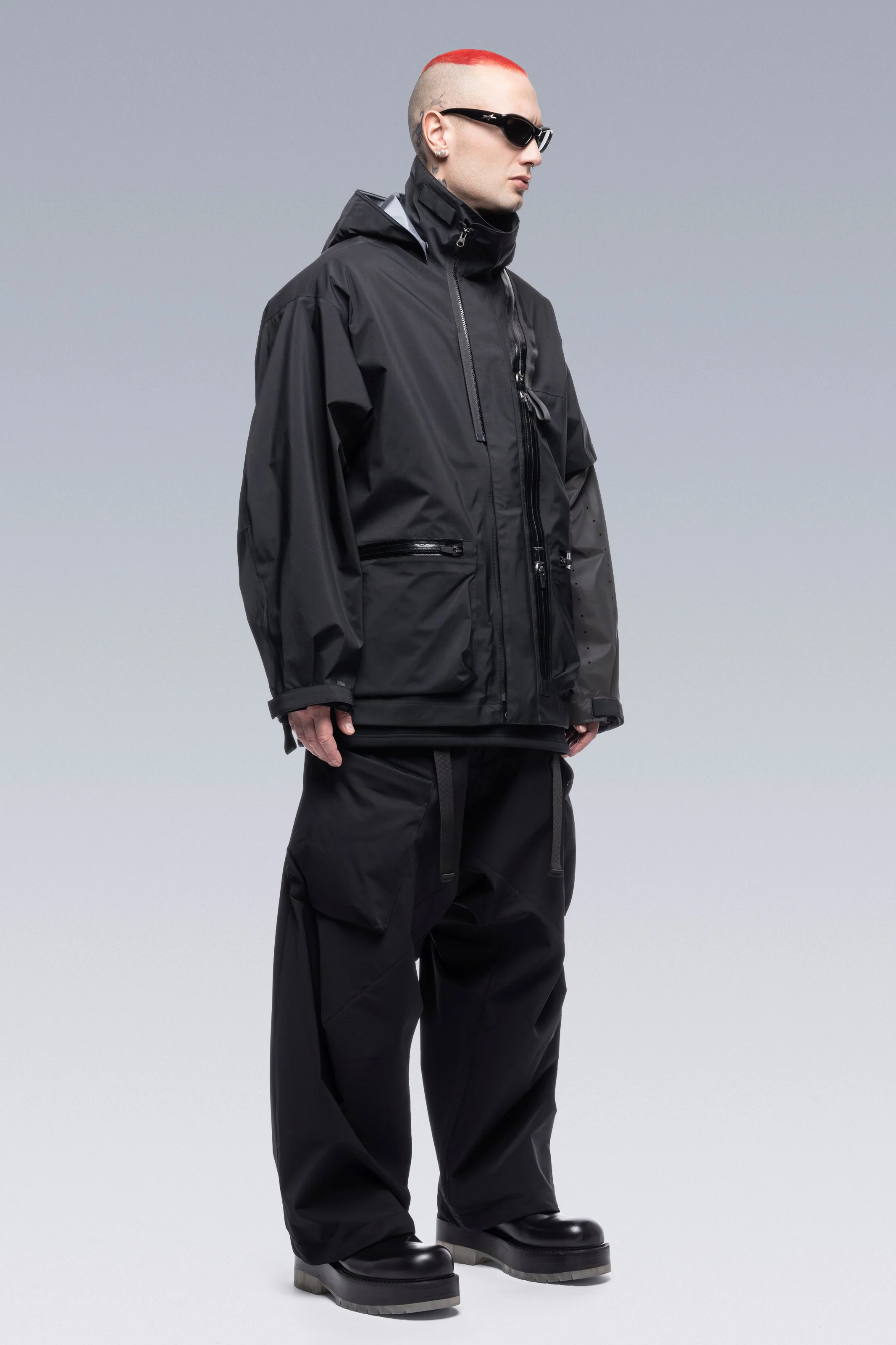 J115-GT 3L Gore-Tex Pro Interops Jacket - Black/Black - Image 4