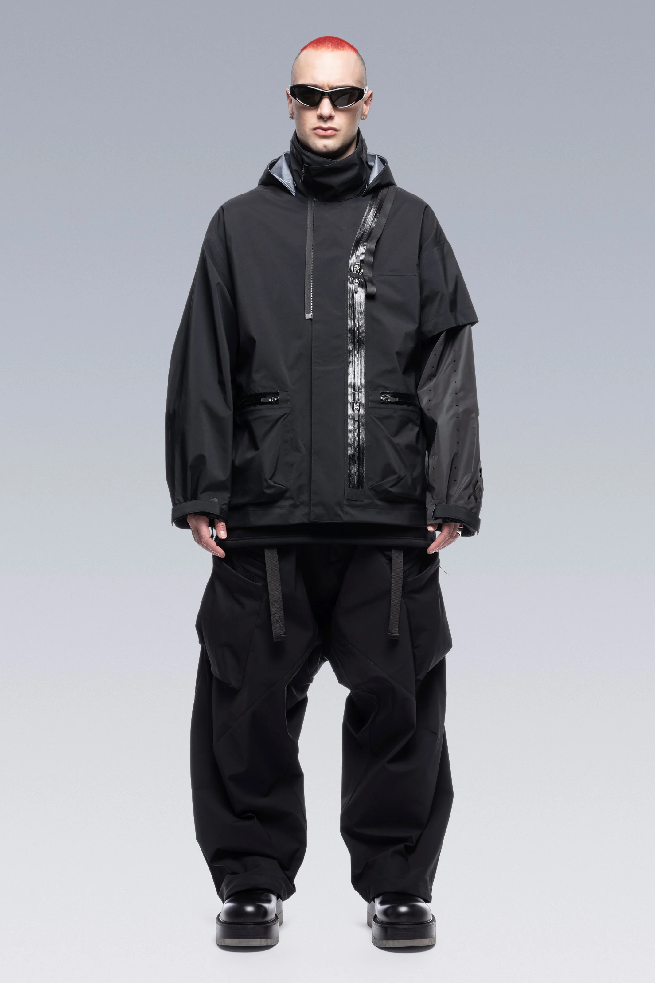 J115-GT 3L Gore-Tex Pro Interops Jacket - Black/Black - Image 7