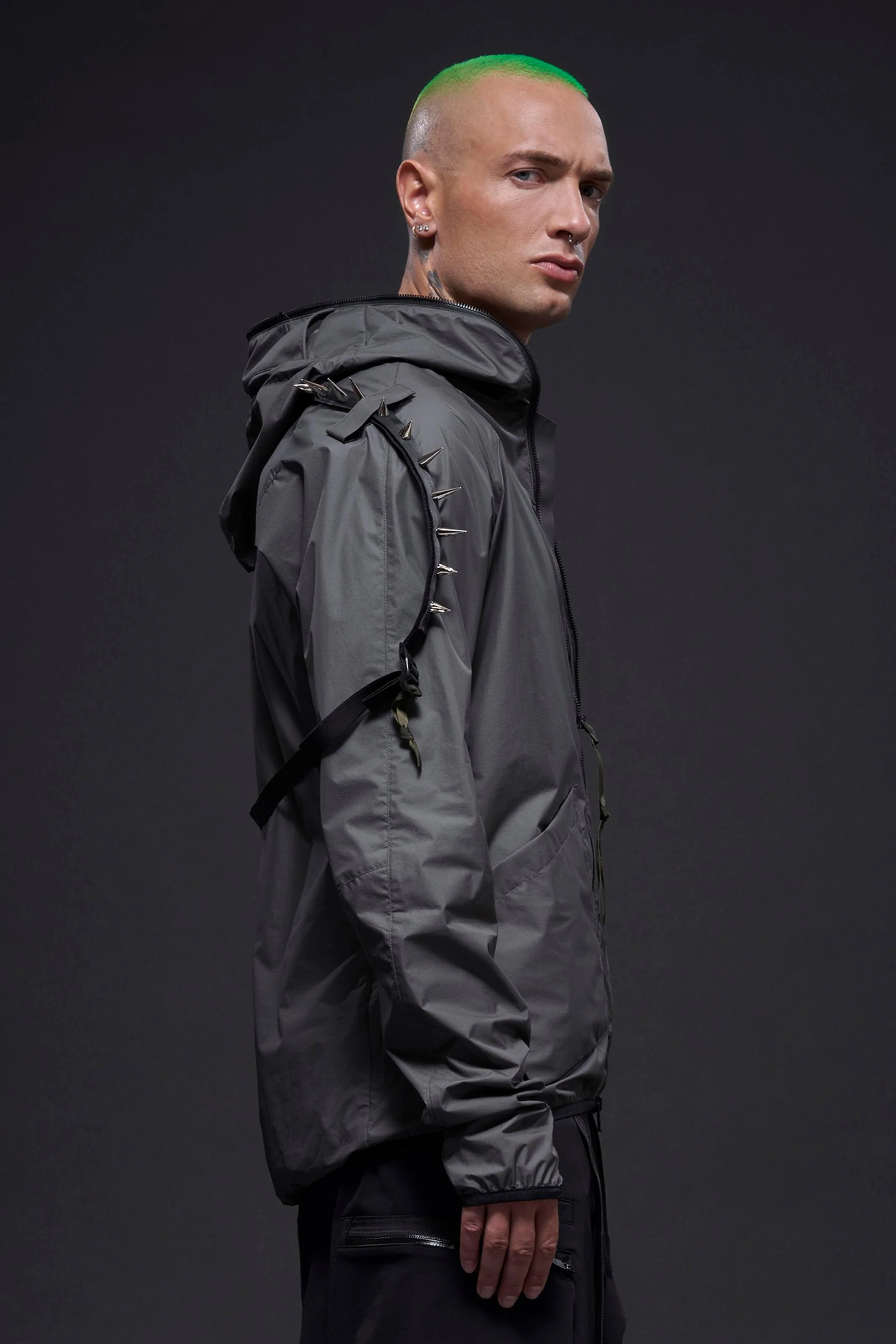 J118-WS Packable Windstopper® Active Shell™ Jacket -Grey - Image 11