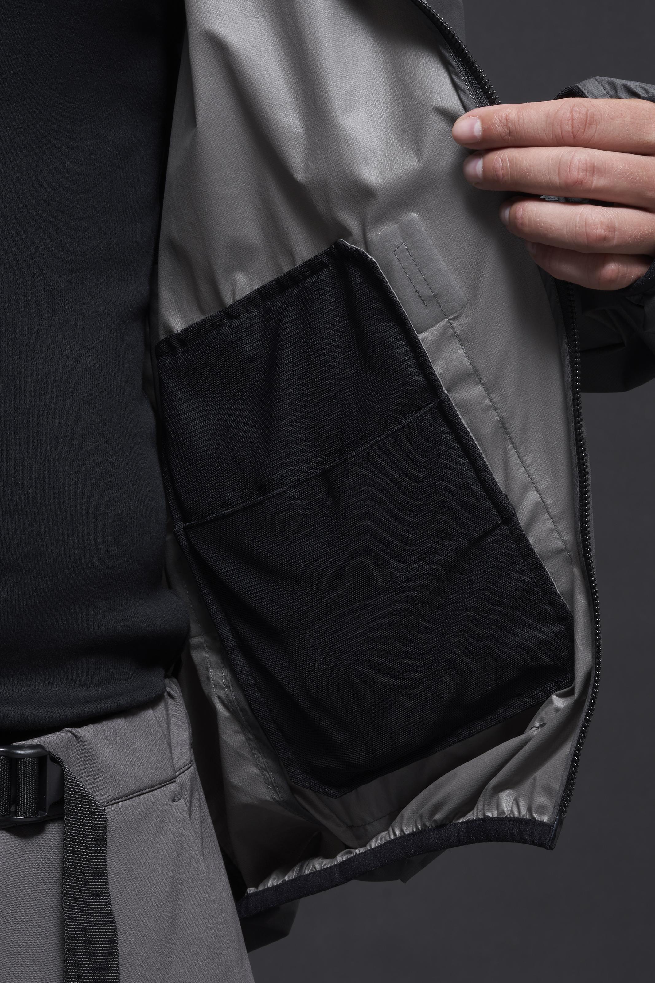 J118-WS Packable Windstopper® Active Shell™ Jacket -Grey - Image 26