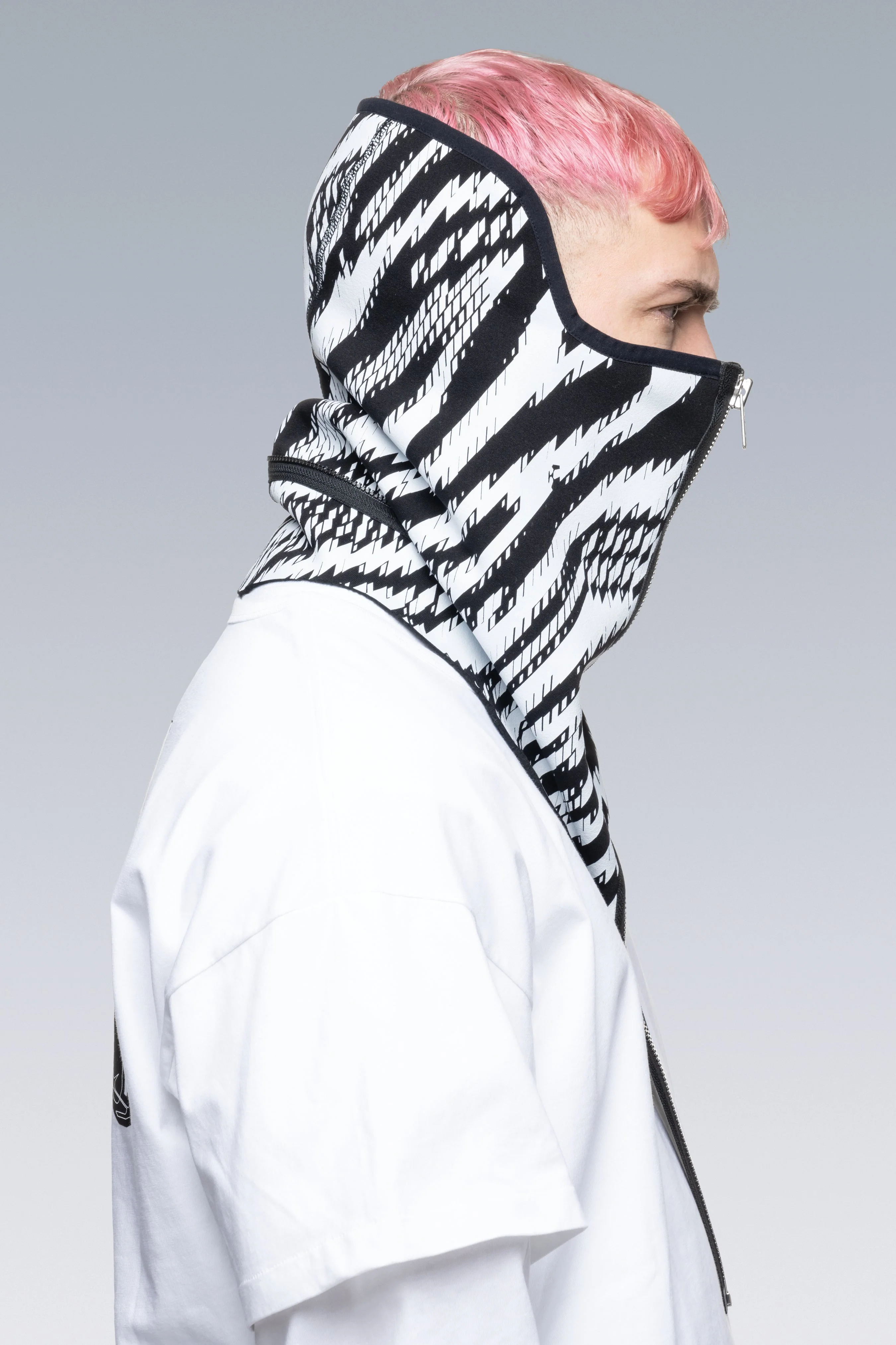NG4-PS Modular Zippered Powerstretch® Neck Gaiter - Zebra - Image 4