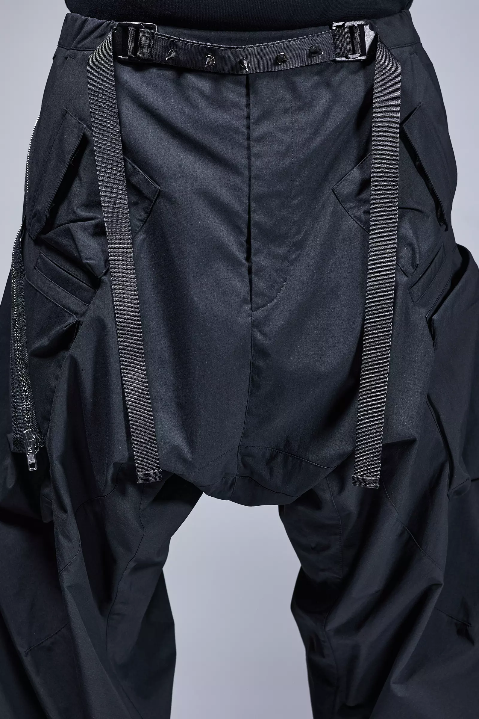 P30AL-E Encapsulated Nylon Ultrawide Drawcord Cargo Trouser - Grey - Image 11