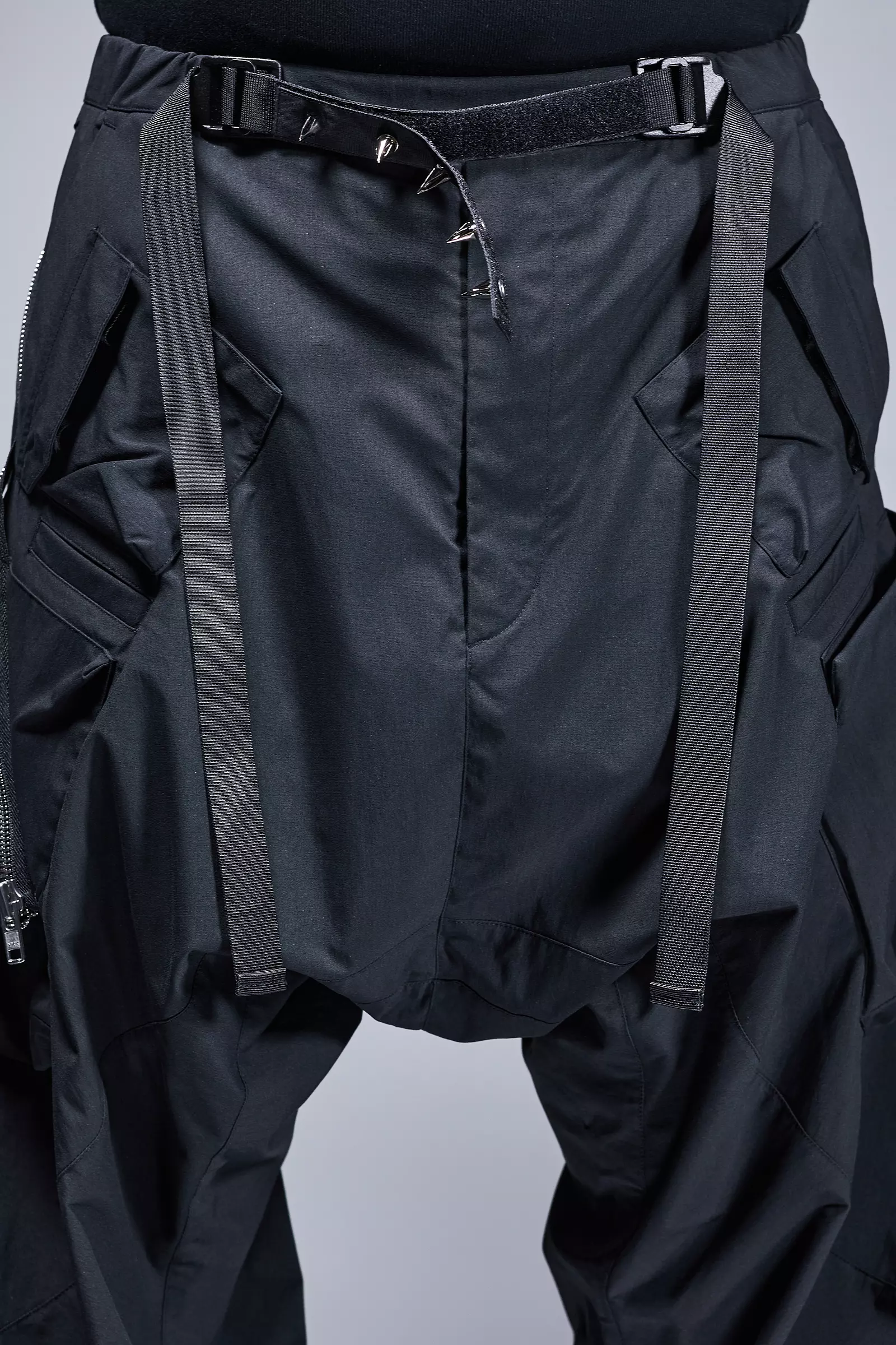 P30AL-E Encapsulated Nylon Ultrawide Drawcord Cargo Trouser - Grey - Image 12