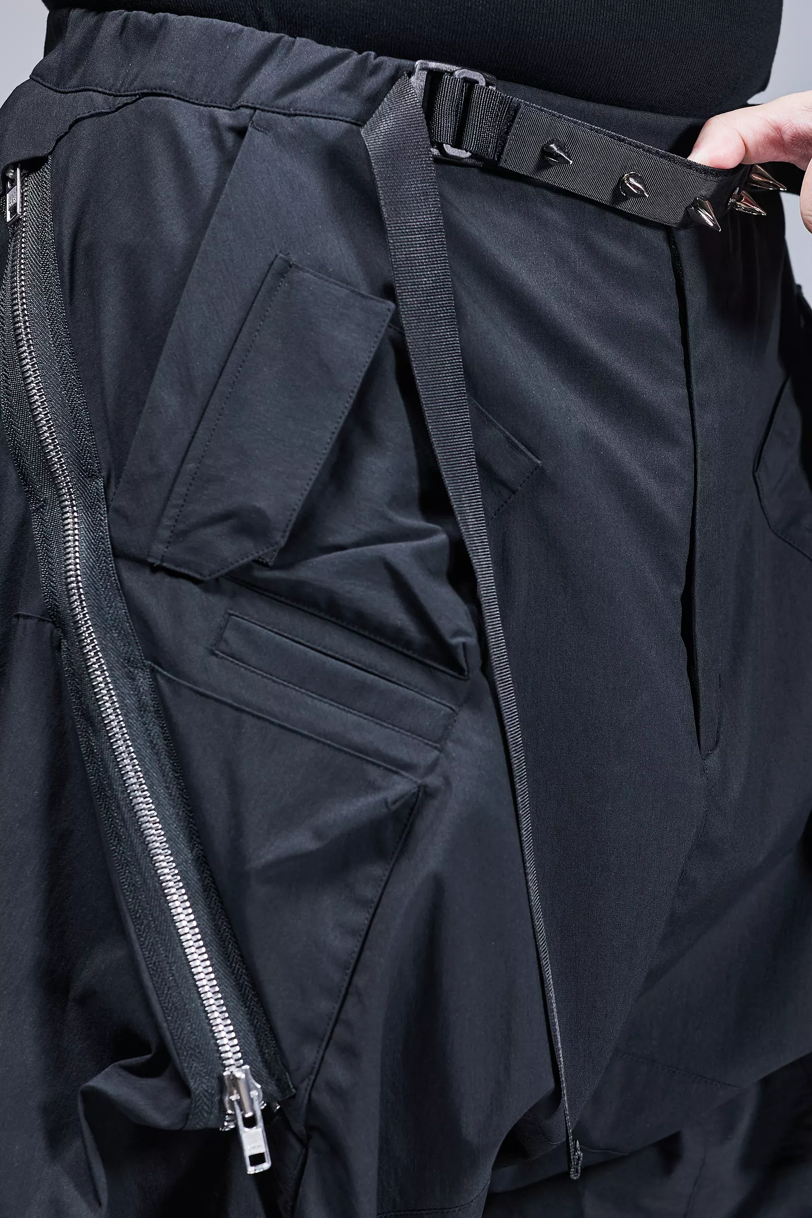 P30AL-E Encapsulated Nylon Ultrawide Drawcord Cargo Trouser - Grey - Image 13