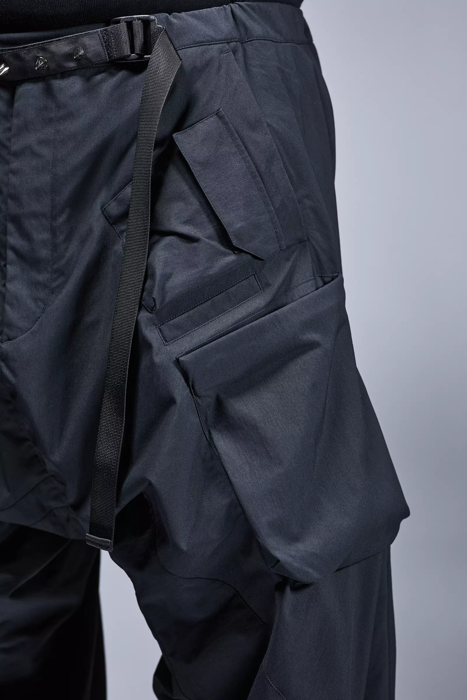 P30AL-E Encapsulated Nylon Ultrawide Drawcord Cargo Trouser - Grey - Image 14