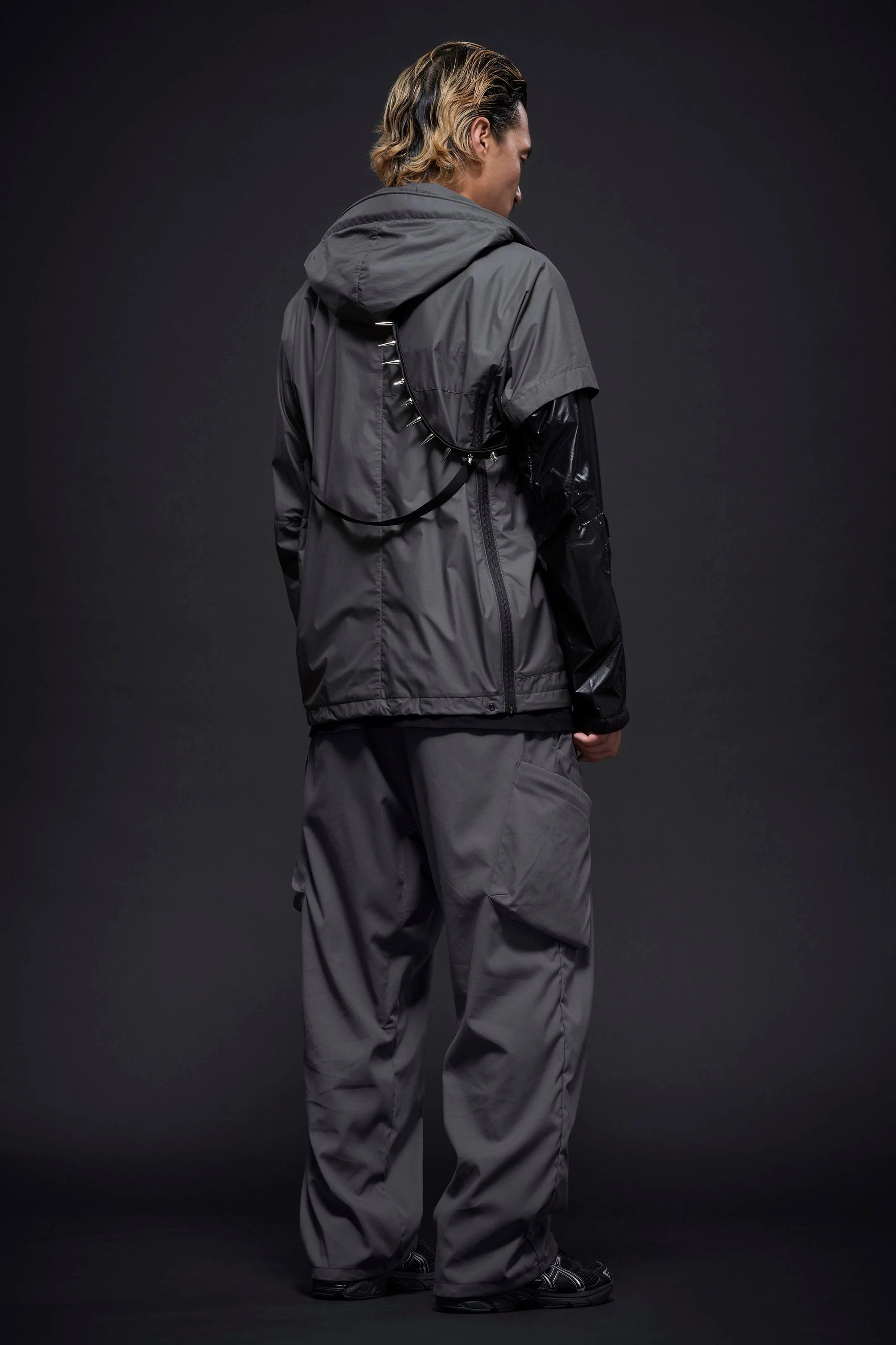 P55-M Nylon Stretch Cargo Trouser - Blaugrau - Image 30