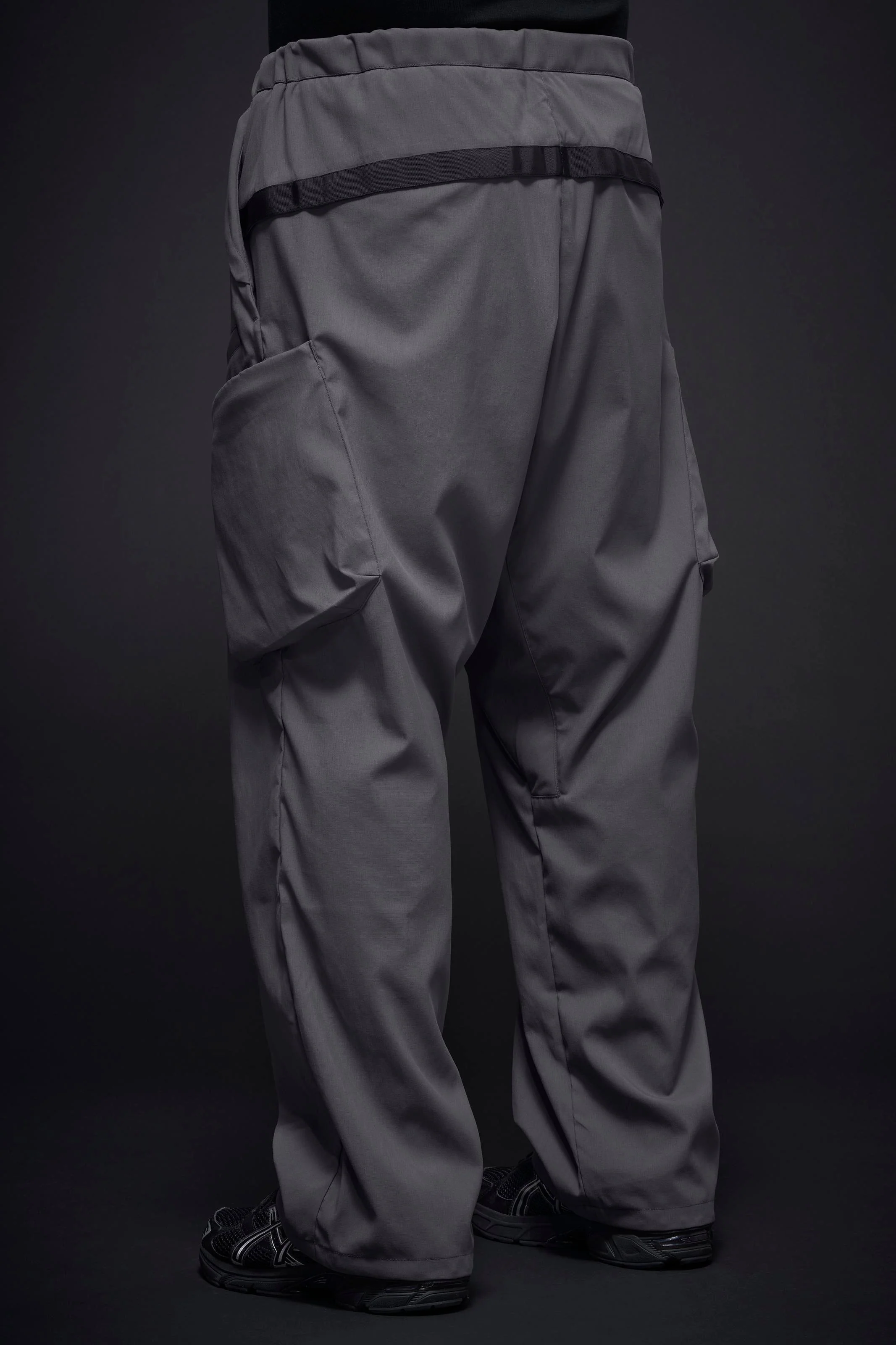 P55-M Nylon Stretch Cargo Trouser - Blaugrau - Image 5