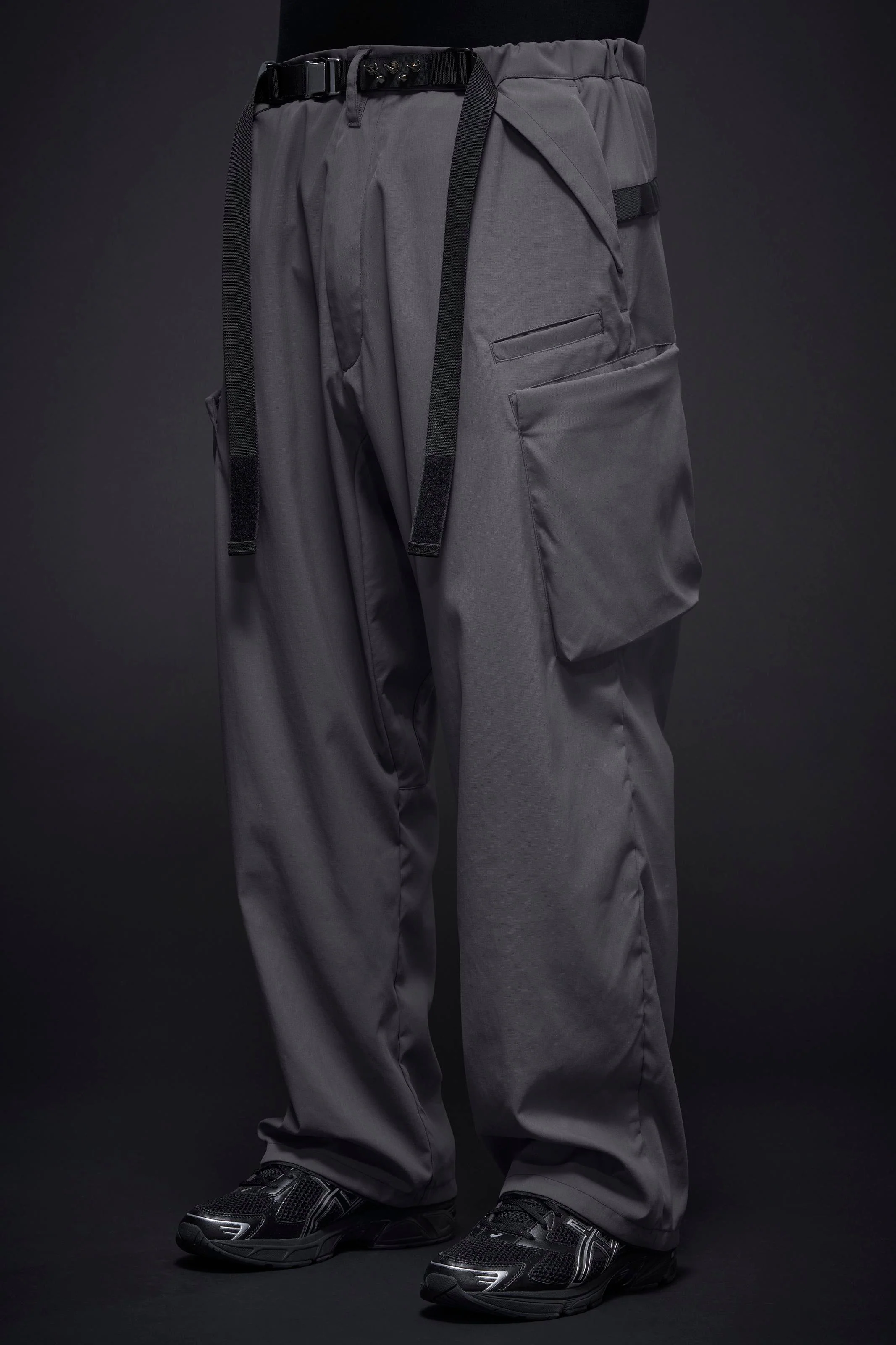 P55-M Nylon Stretch Cargo Trouser - Blaugrau - Image 6