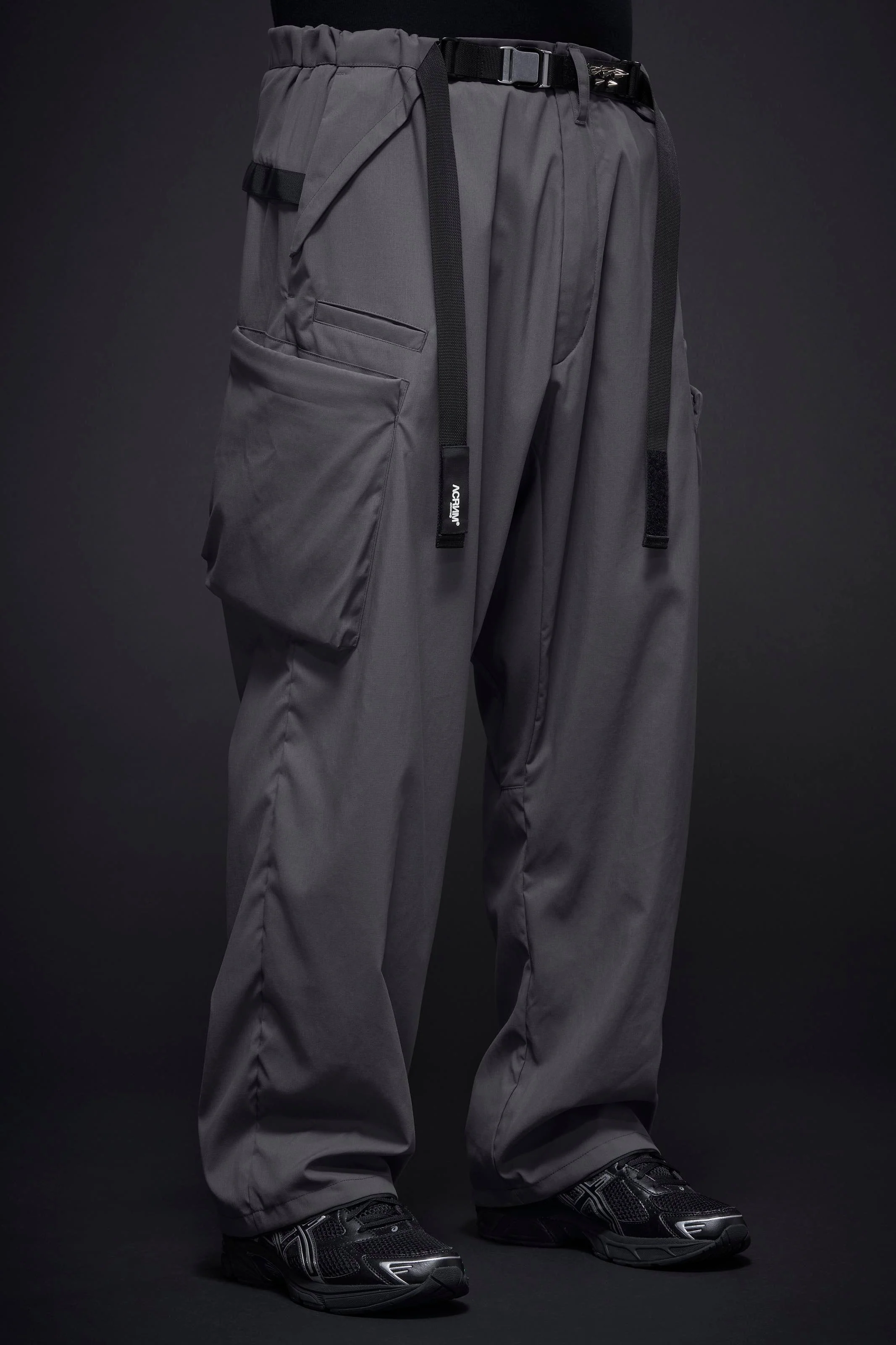 P55-M Nylon Stretch Cargo Trouser - Blaugrau - Image 7