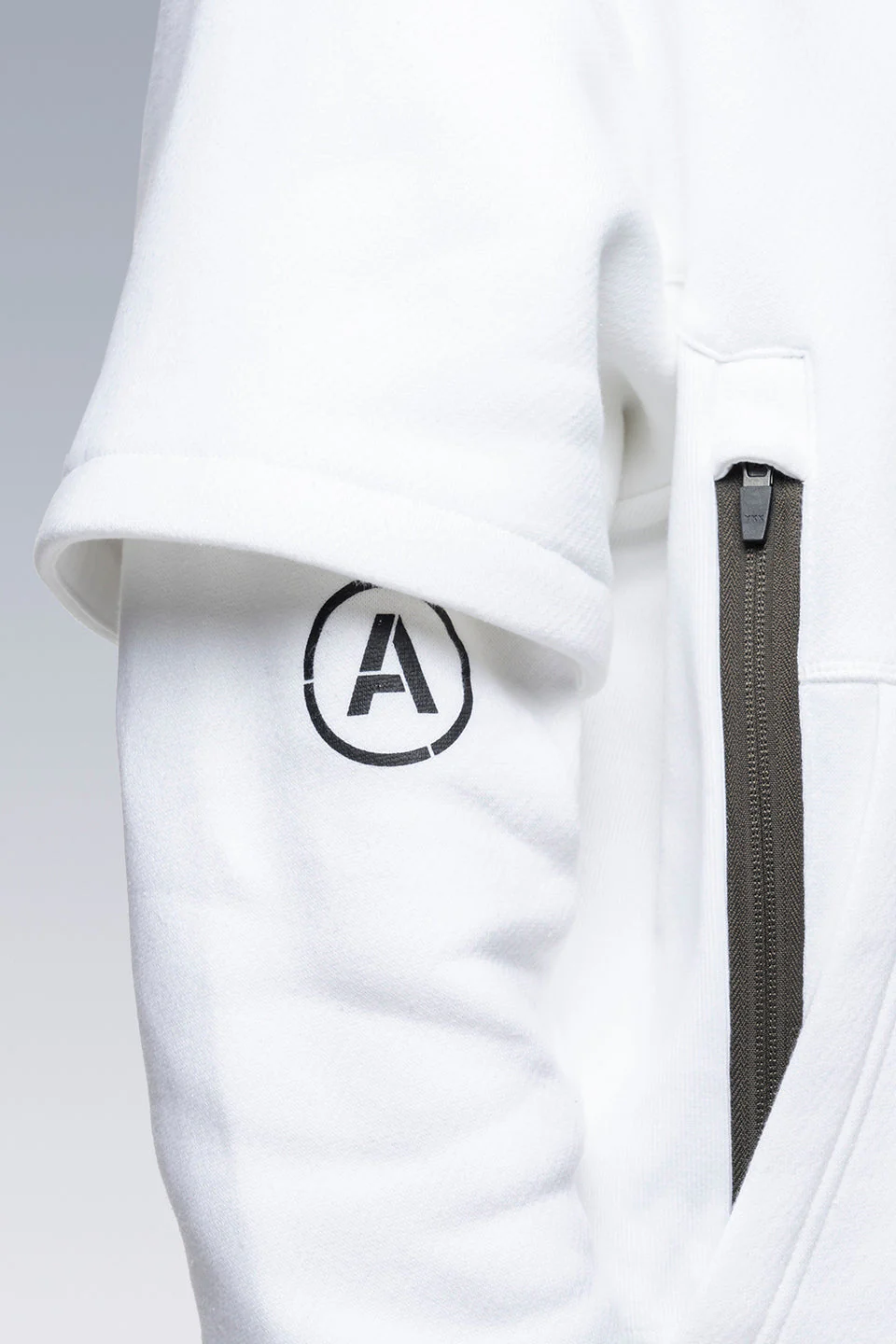 S34-PR Organic Cotton Hooded Sweatshirt - White - Image 10
