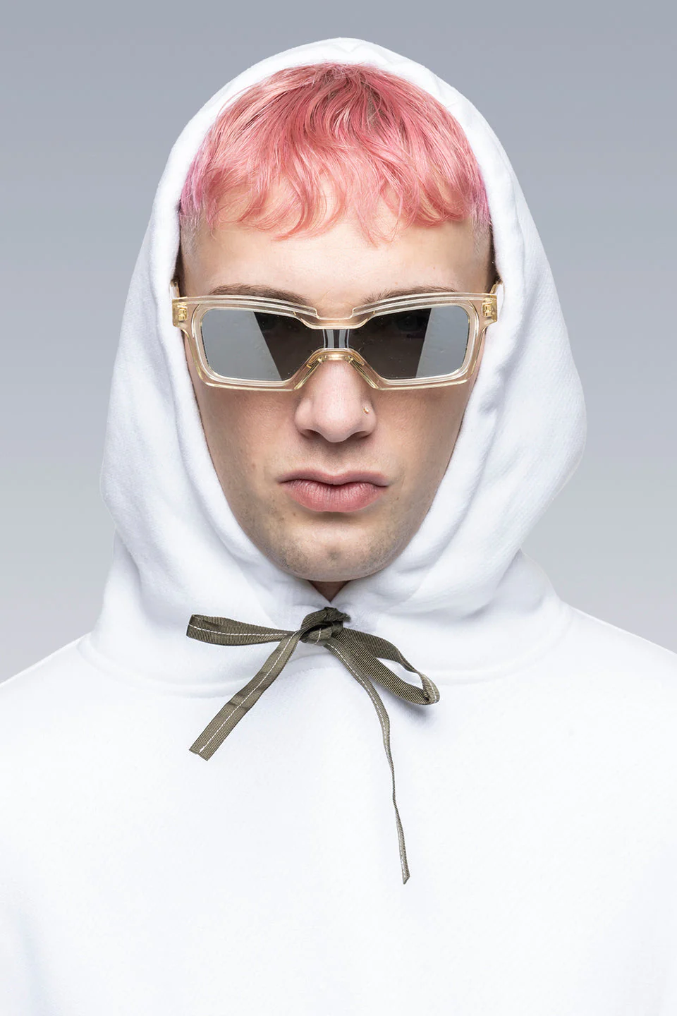 S34-PR Organic Cotton Hooded Sweatshirt - White - Image 6