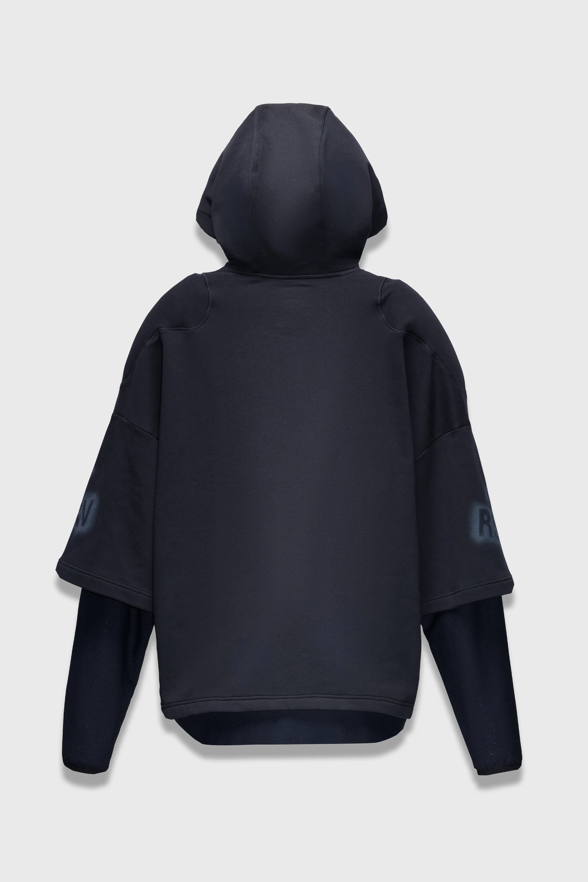 DISCHARGED HOODIE BLACK - Image 3