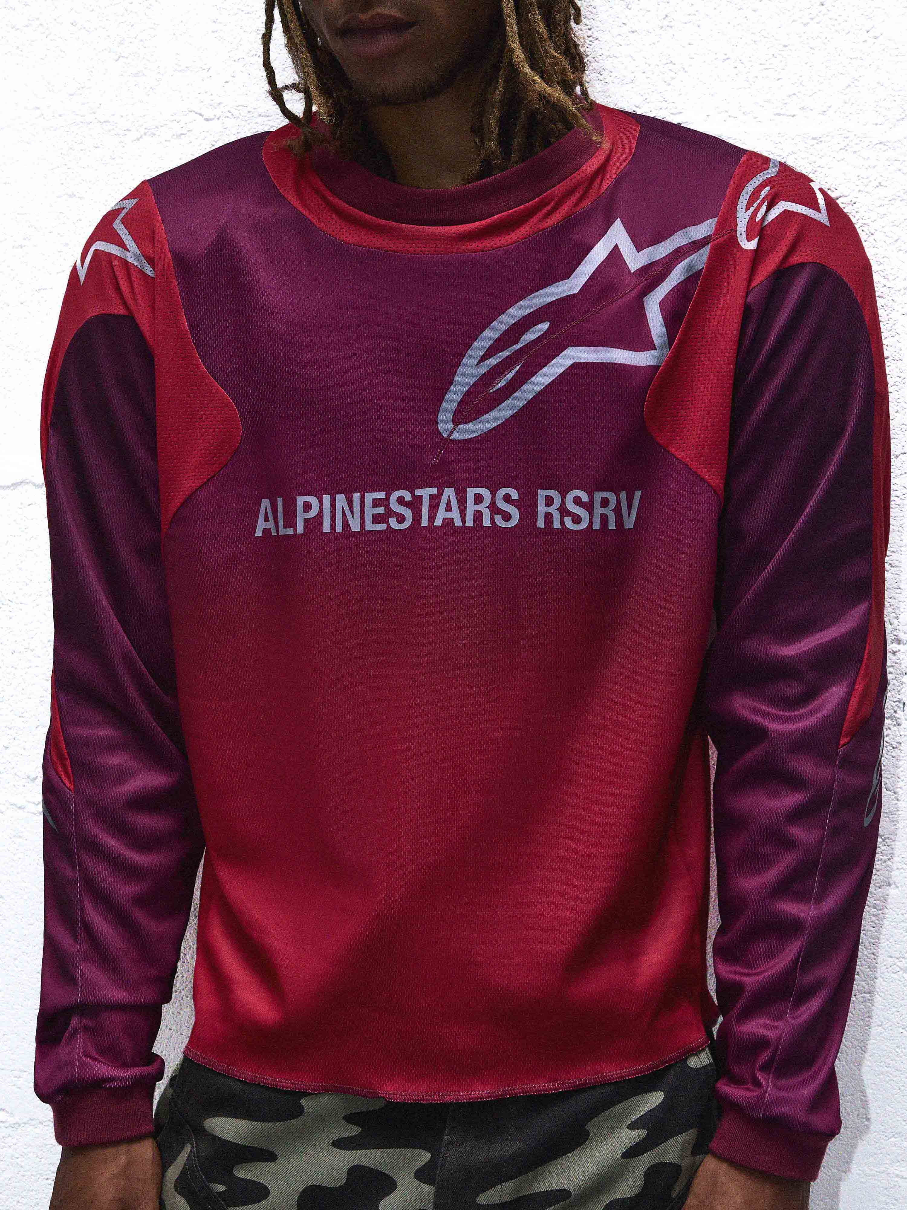 RACER REWORKED LS JERSEY MARS RED BURGUNDY - Image 3