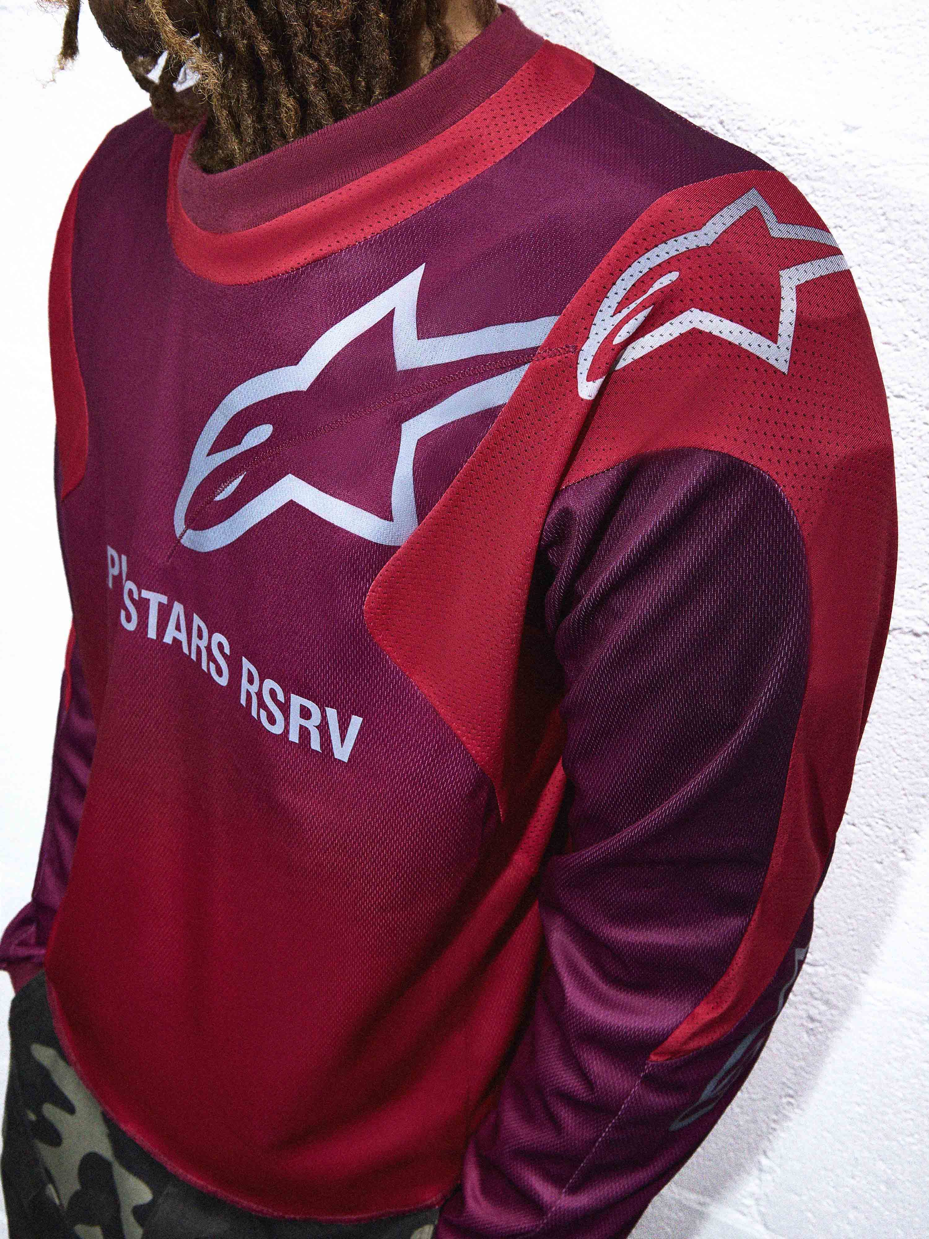 RACER REWORKED LS JERSEY MARS RED BURGUNDY - Image 4