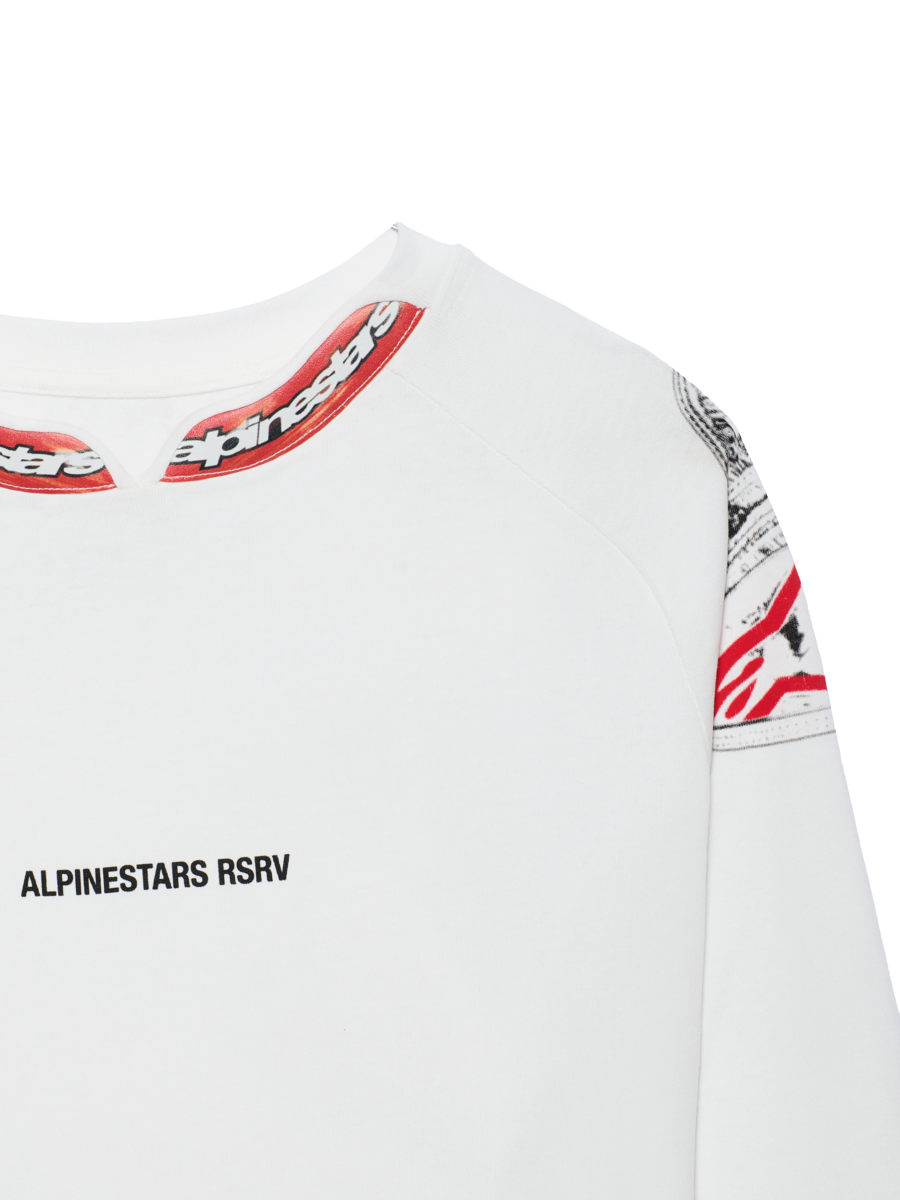 SPLIT COLLAR LS JERSEY WHITE STREAM - Image 4