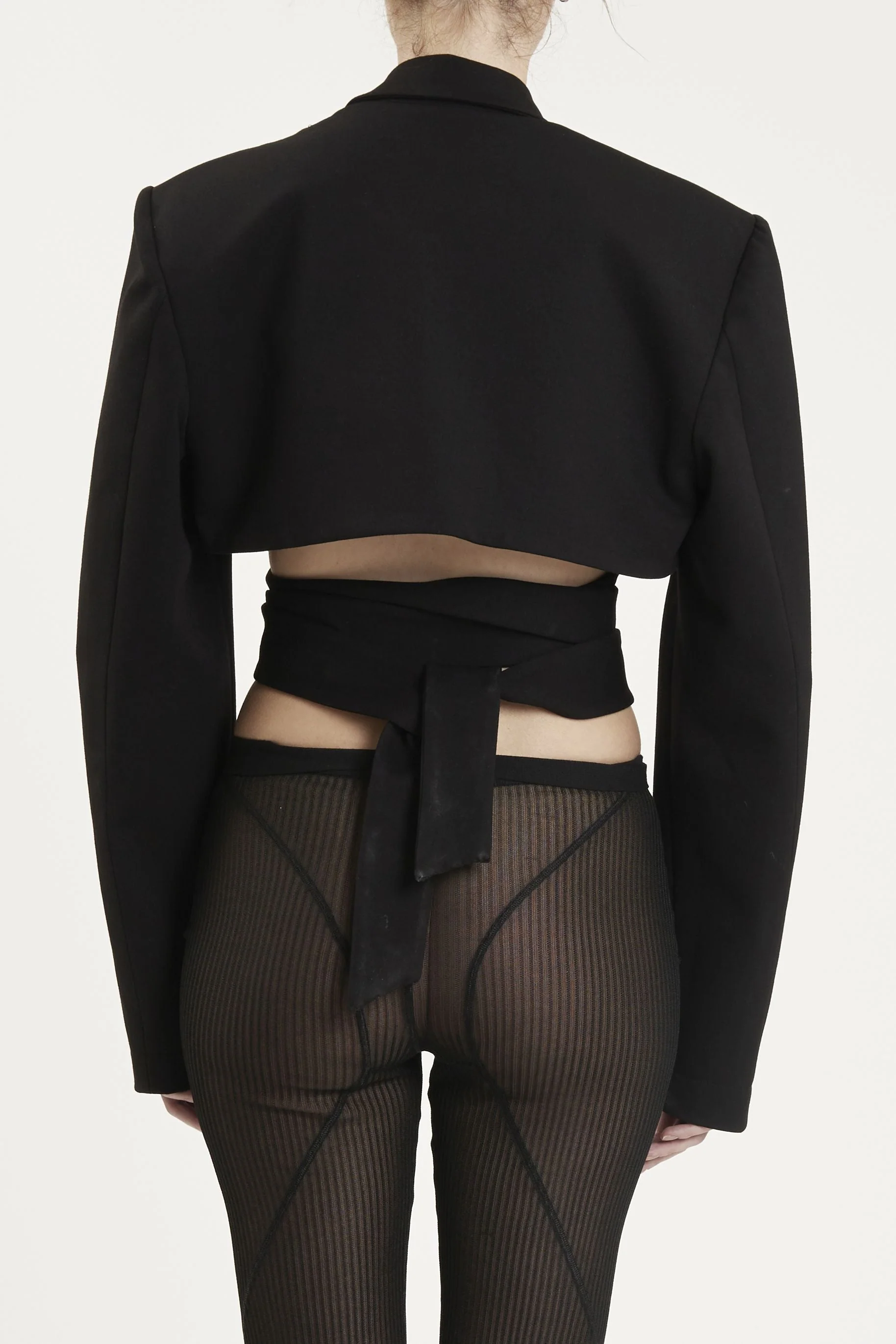 OVERLAPPING CROPPED JACKET - Image 4