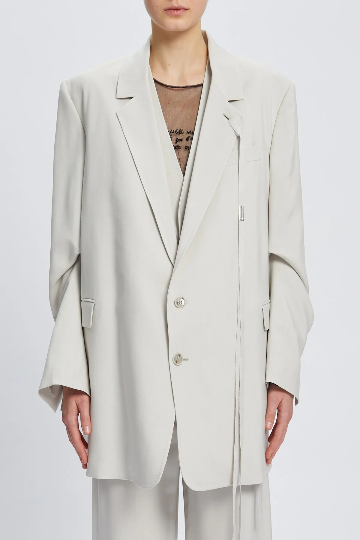AGNES HIGH COMFORT TAILORED JACKET PEARL - Image 2