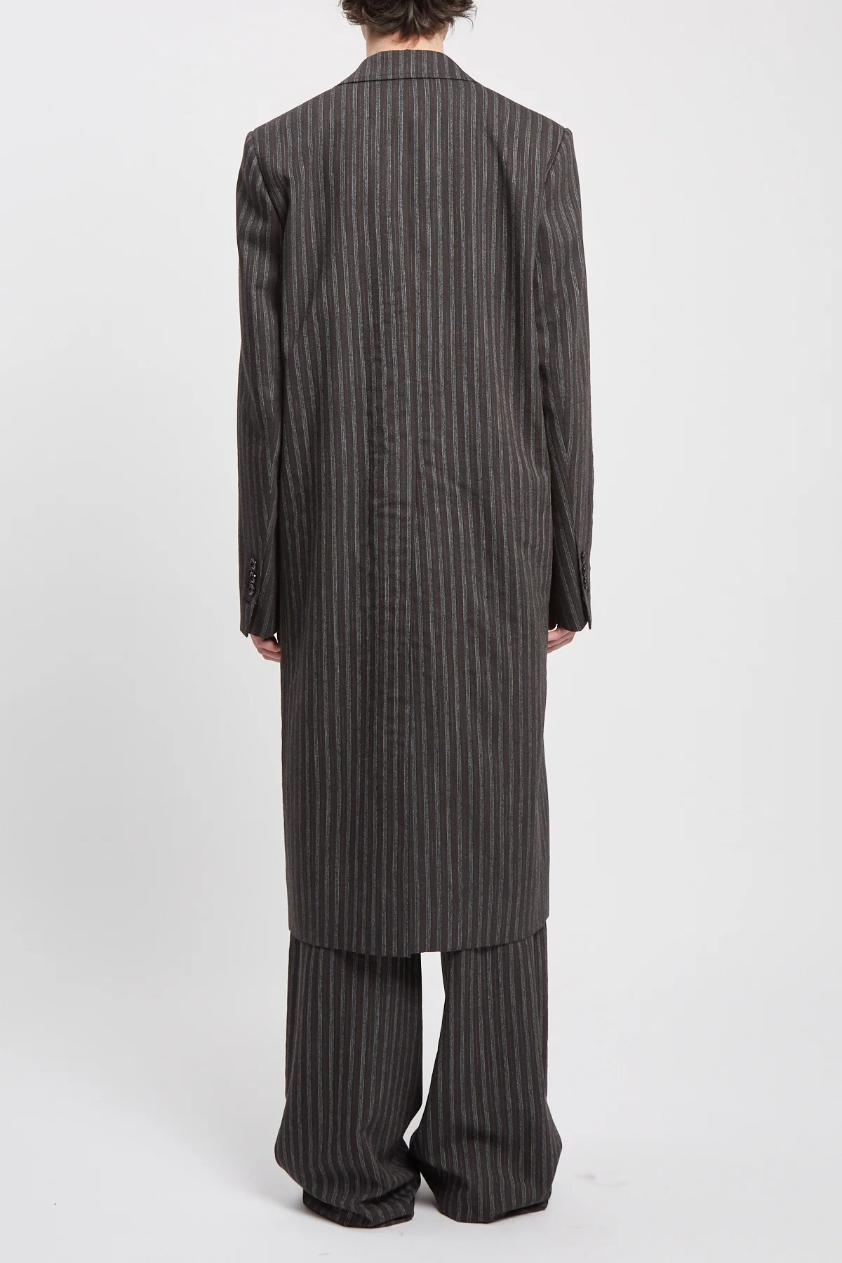 BAAF STRAIGHT TAILORED COAT BLACK/WHITE/CHERRY - Image 5