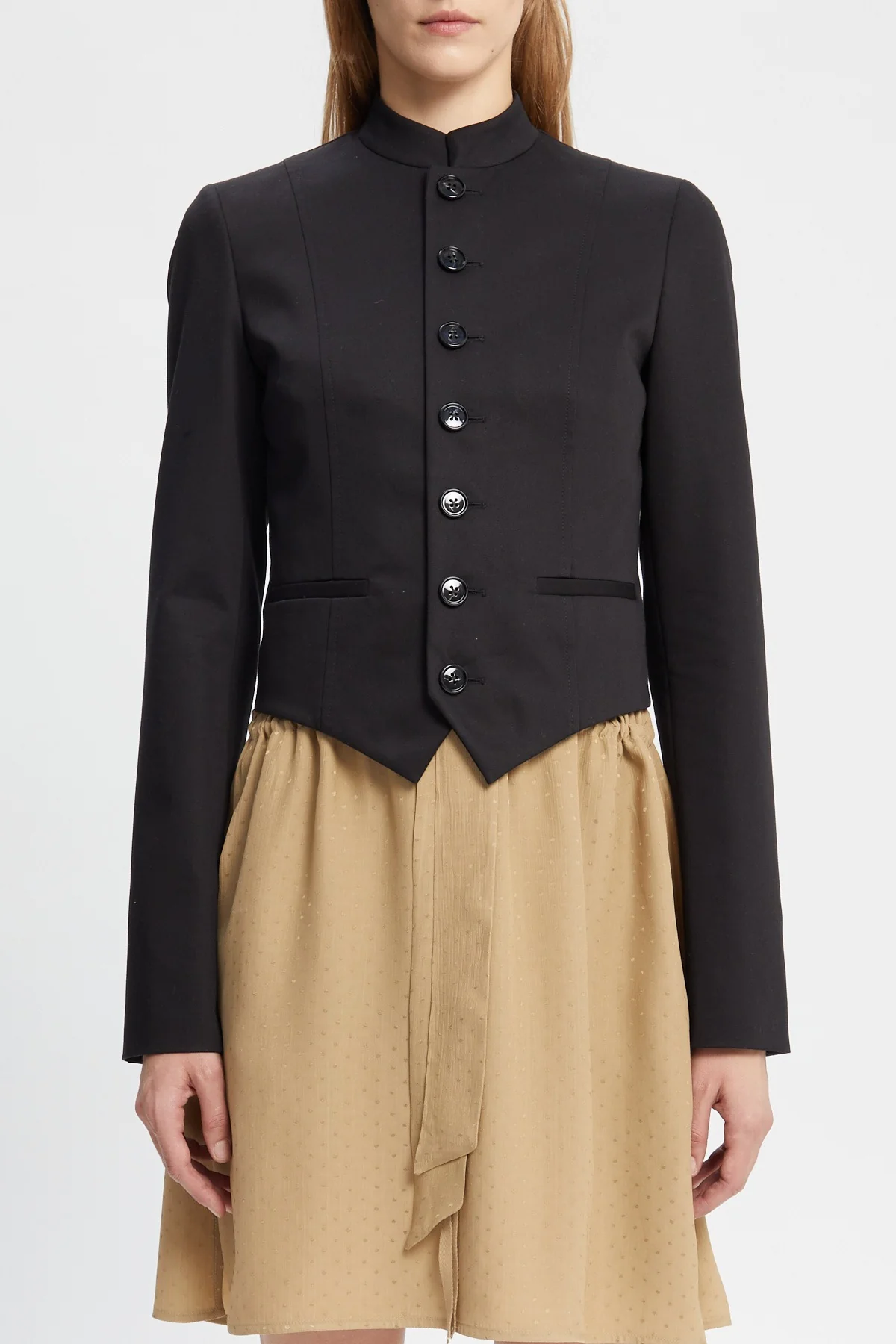 BAB STAND COLLAR BLOUSON BLACK - Image 2