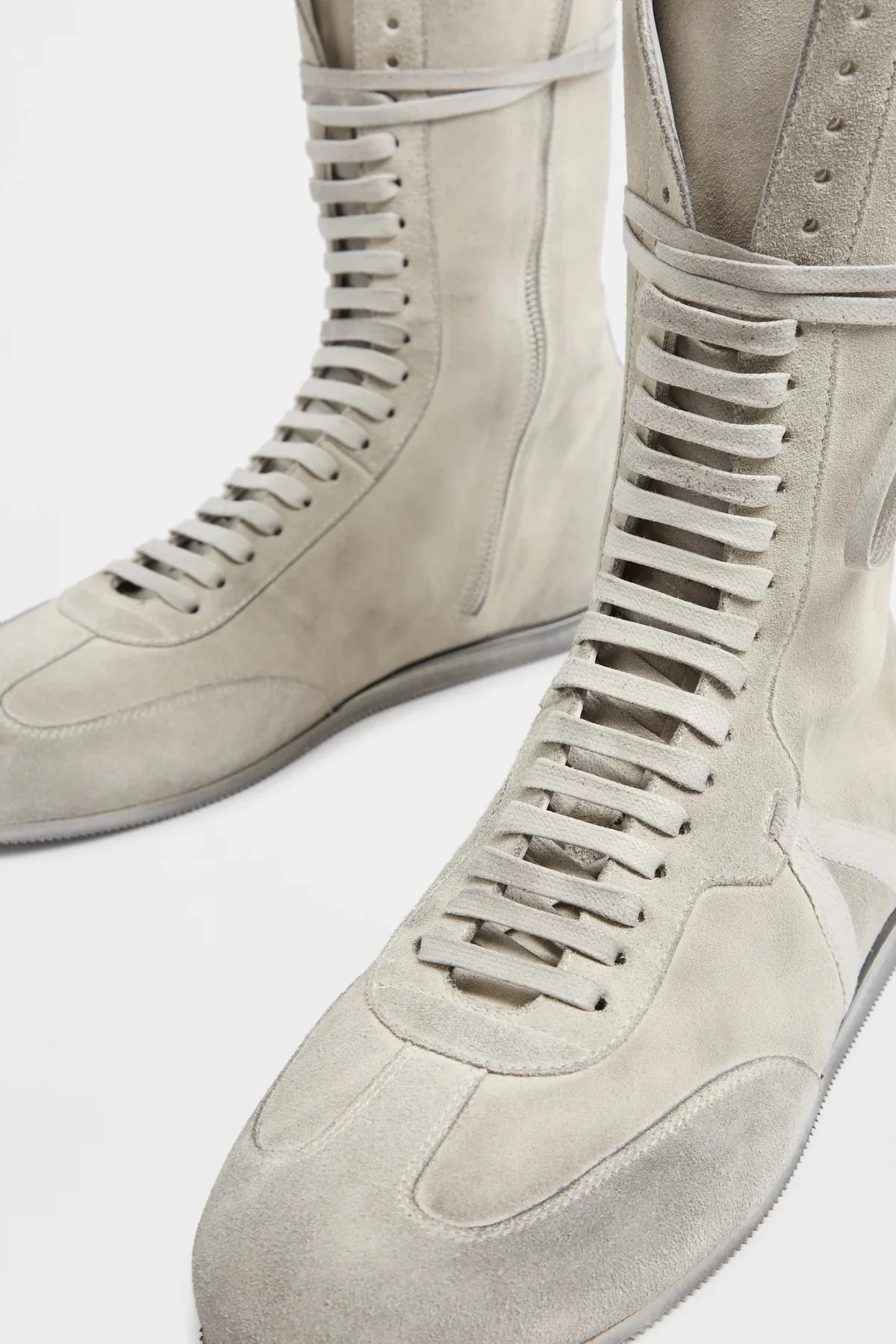 FIDES SOFT HIGH-TOP BOXING SNEAKERS CHALK - Image 4