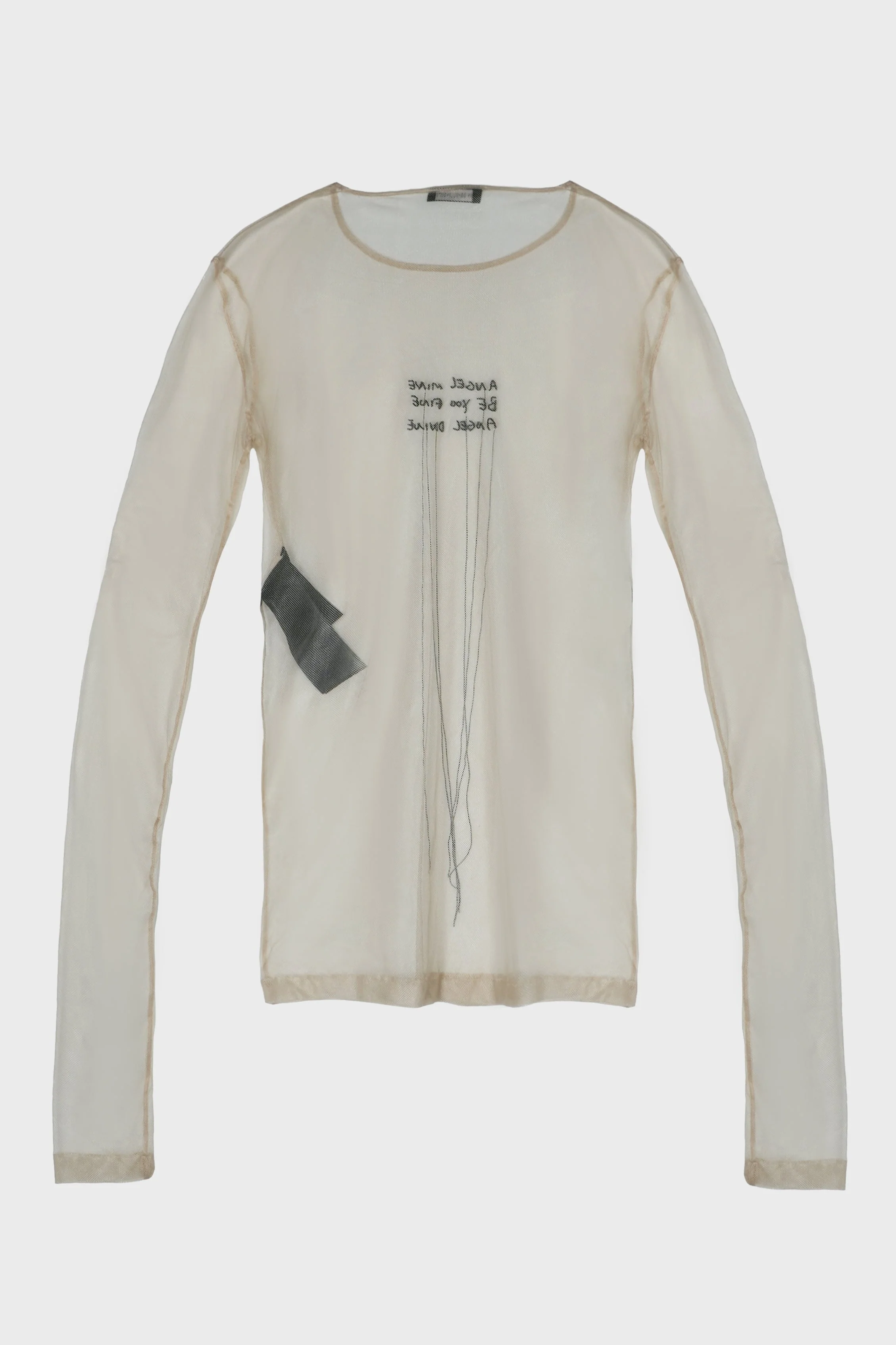 FIENE SLIM FIT LONGSLEEVE T-SHIRT DUSTY NUDE - Image 3