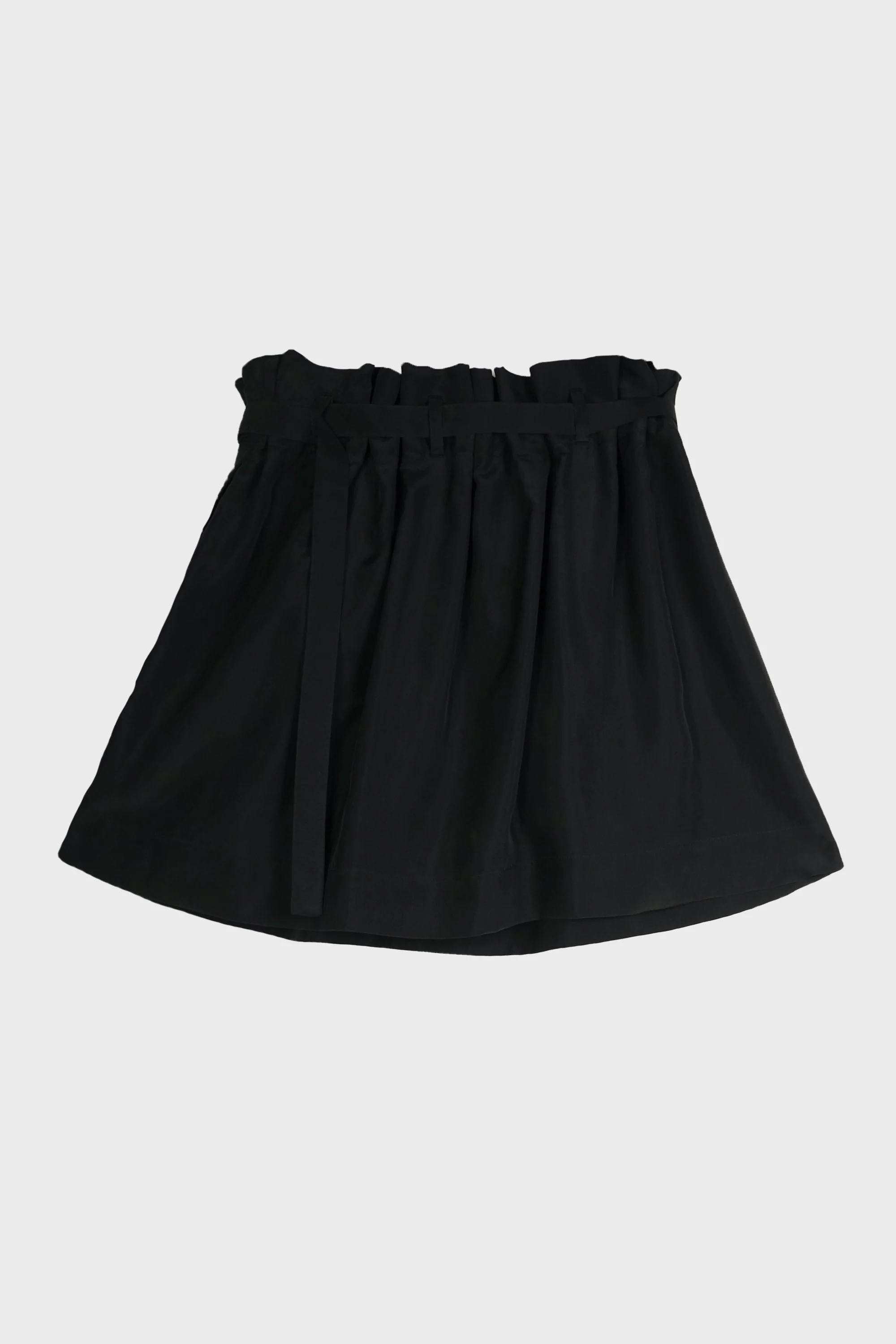 HAGA PLEATED MINISKIRT WITH BELT BLACK - Image 3