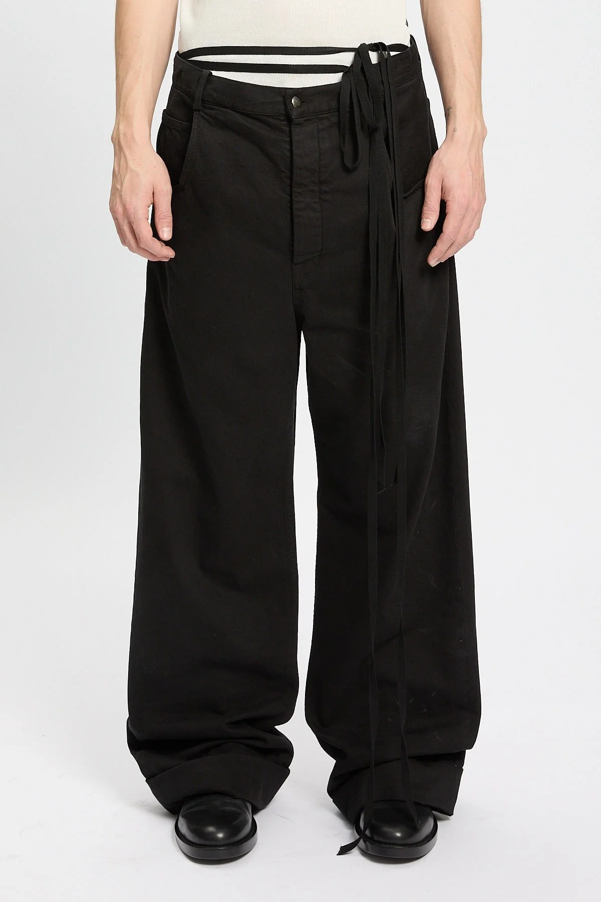MICHAËL 5-POCKETS HIGH COMFORT TROUSERS BLACK - Image 2