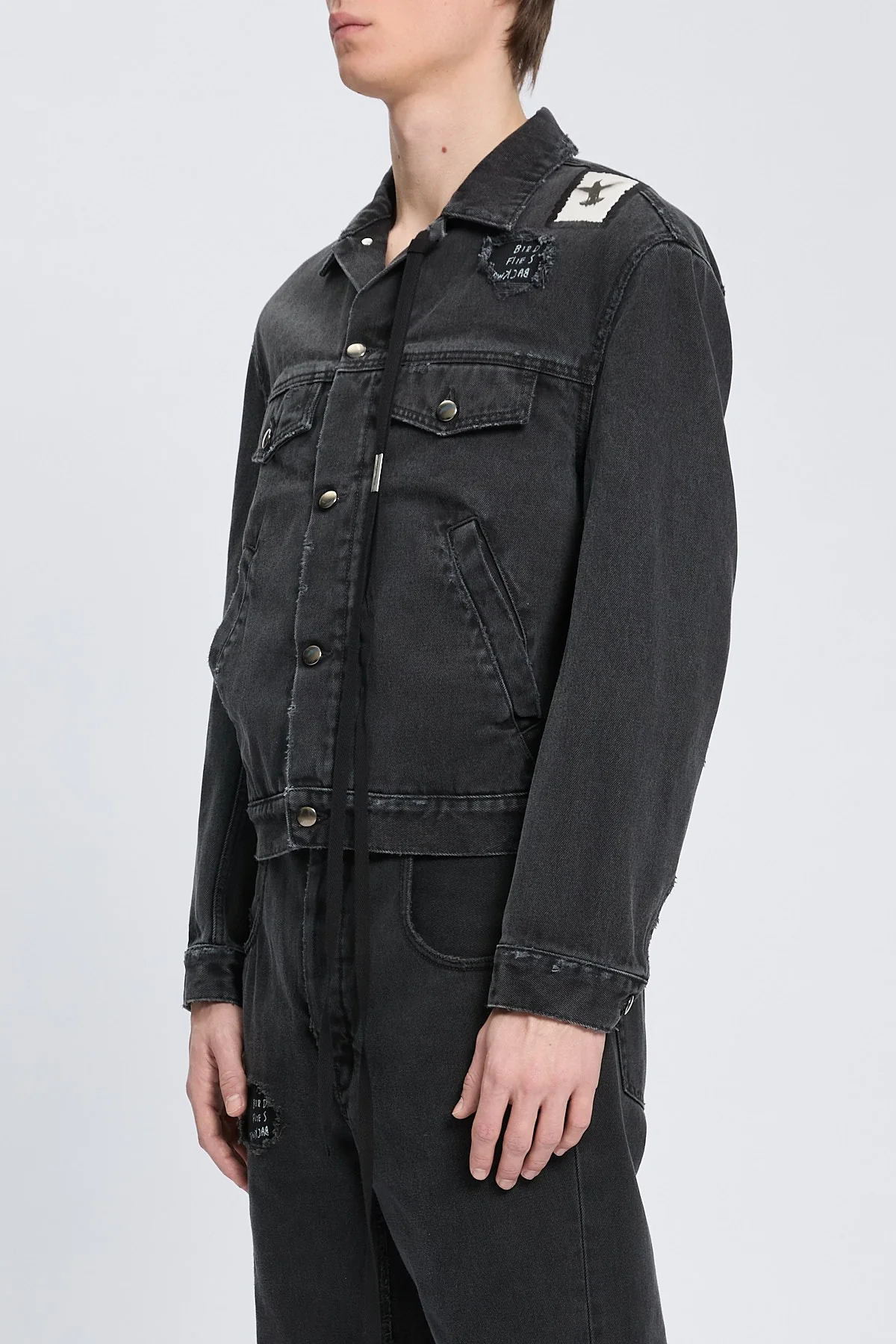 RAF 5-POCKETS STANDARD BLOUSON WITH PRINTED PATCHES FADED GREY - Image 4