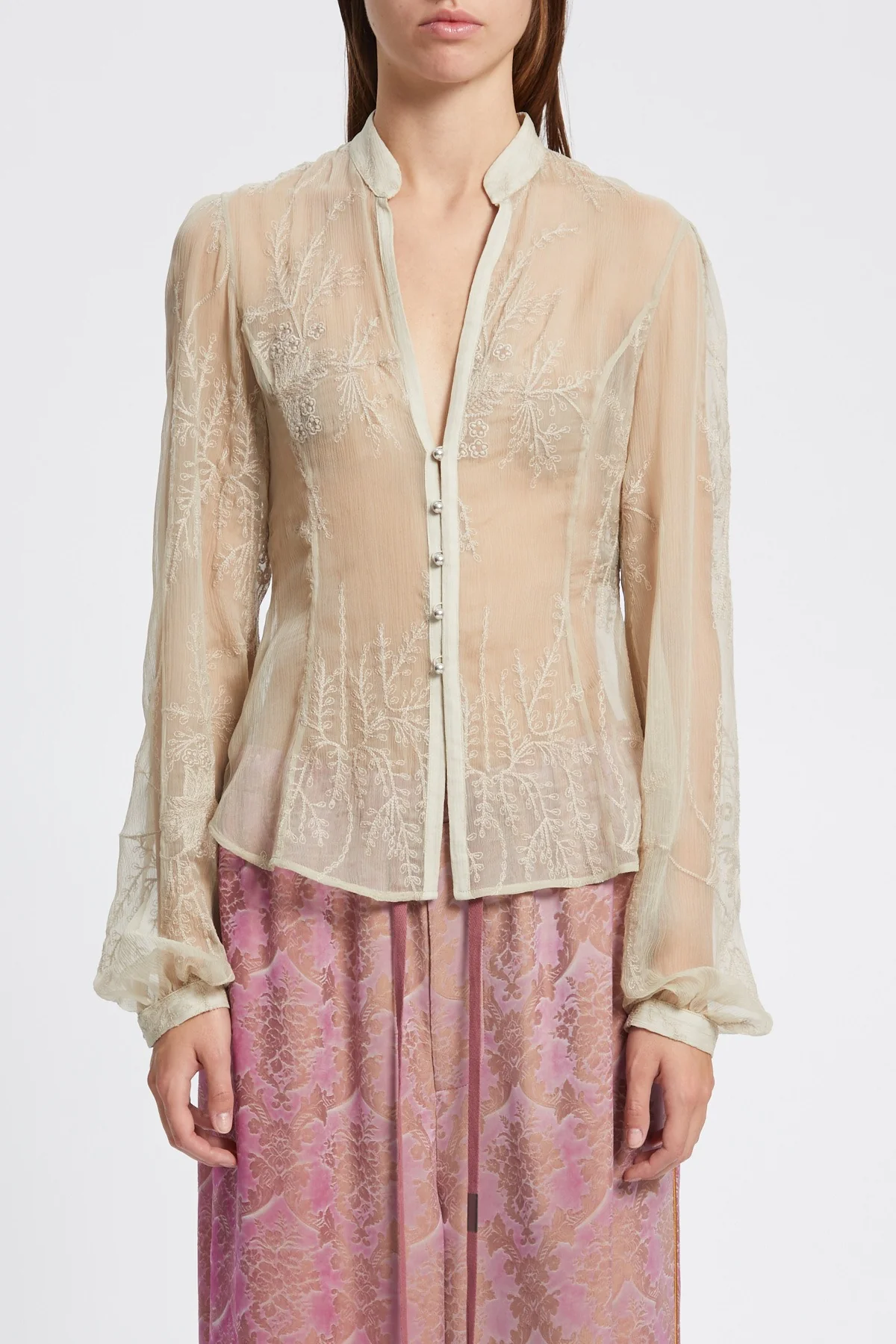 RHEA OPEN FRONT SHIRT MASTIC - Image 2