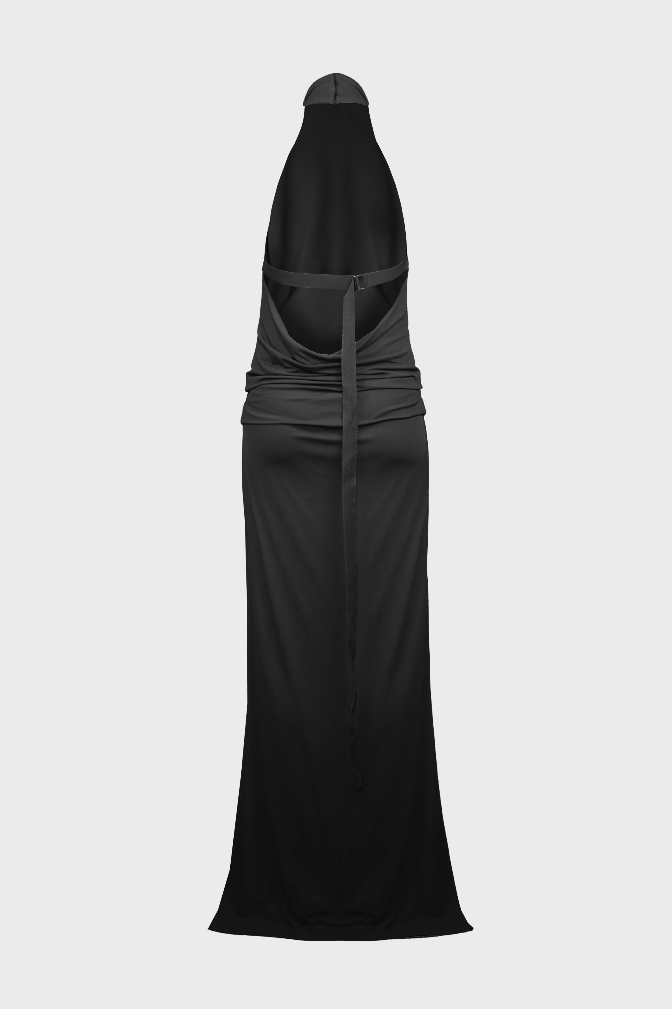 RUT HIGHNECK OPEN BACK MAXI DRESS BLACK - Image 3