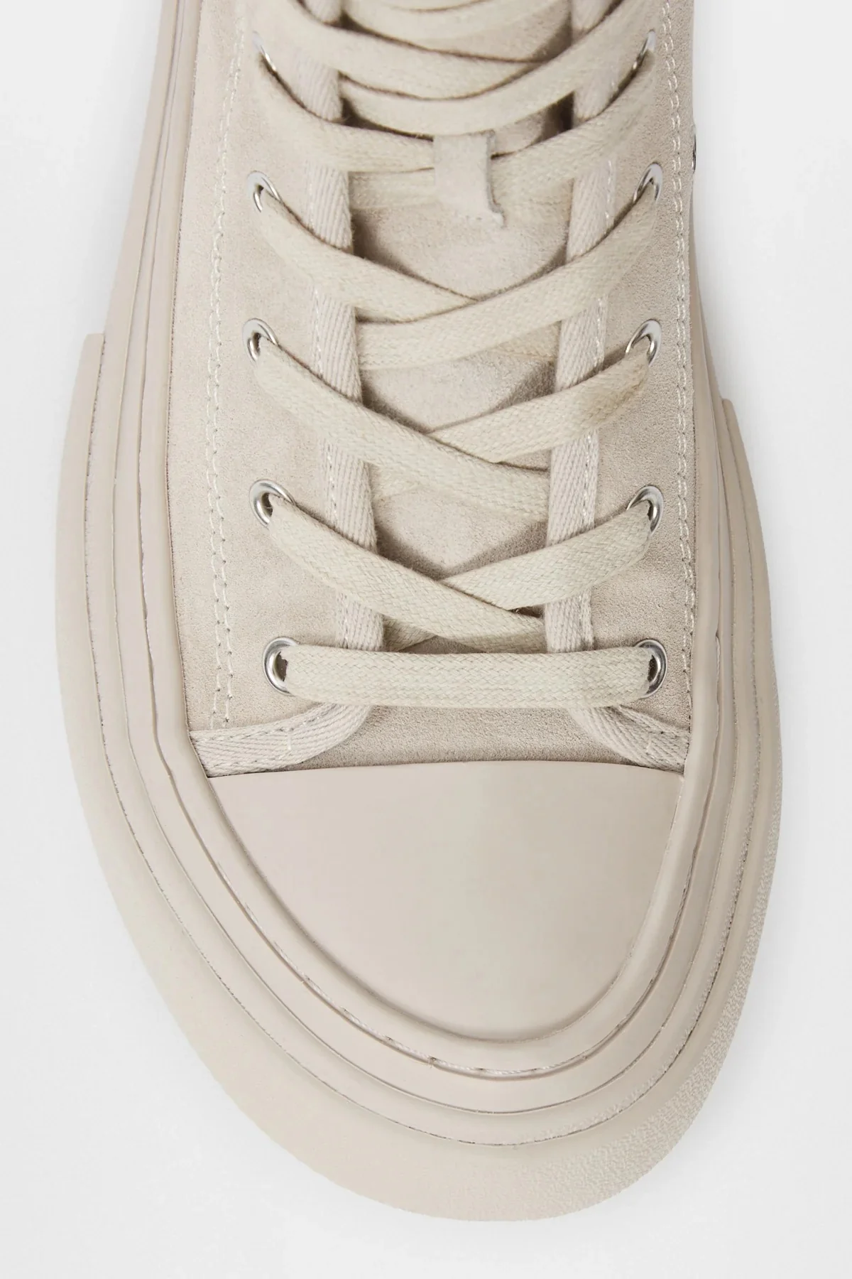 SARIN VULCANIZED MID-TOP SNEAKERS CHALK - Image 5