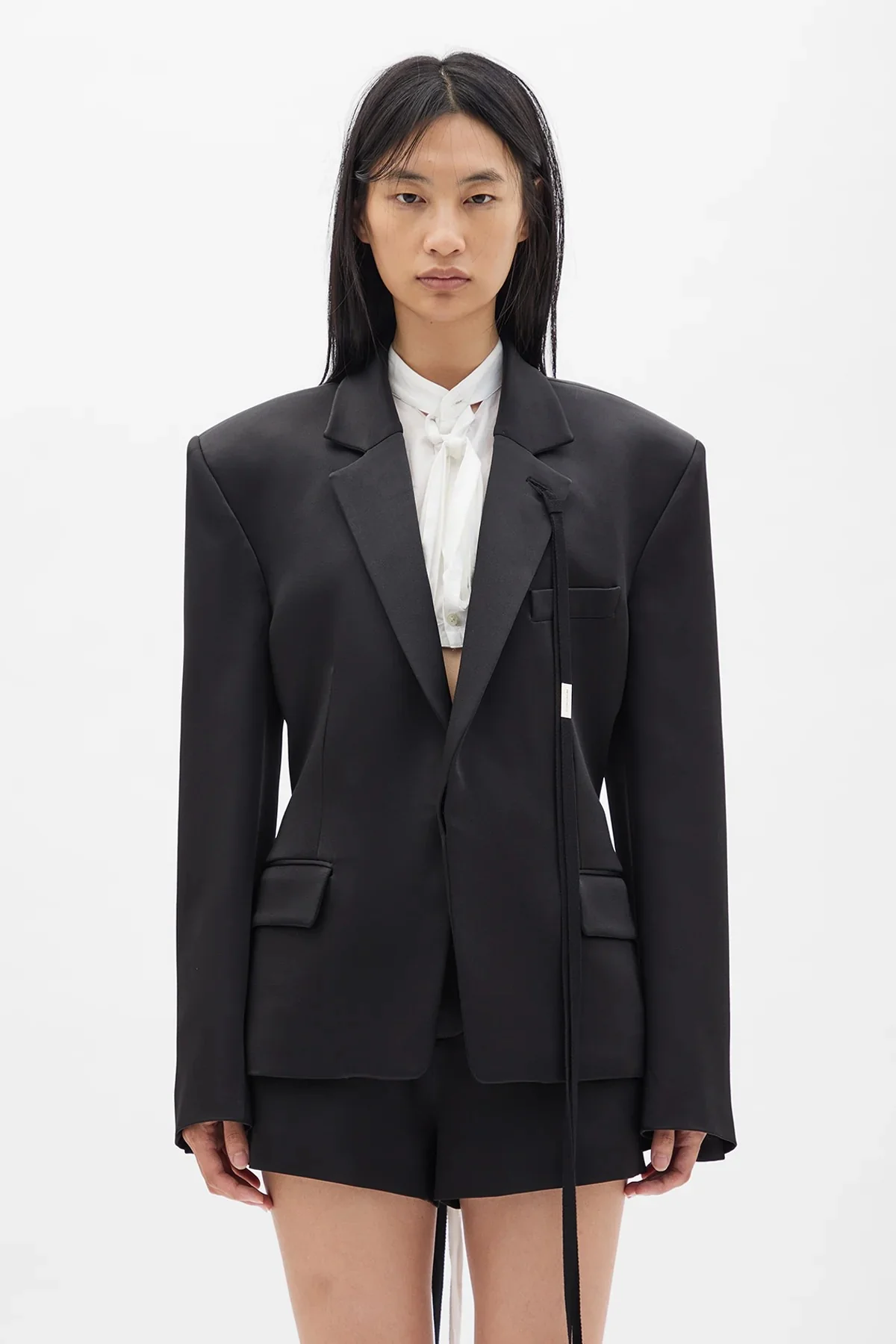 SUSA COMFORT TAILORED JACKET W/ DEVORE' RAMAGE SATIN CONTRAST - Image 2