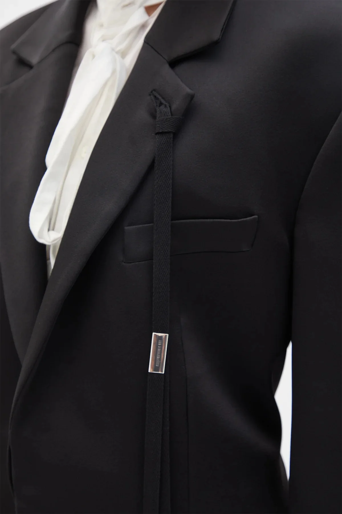 SUSA COMFORT TAILORED JACKET W/ DEVORE' RAMAGE SATIN CONTRAST - Image 5