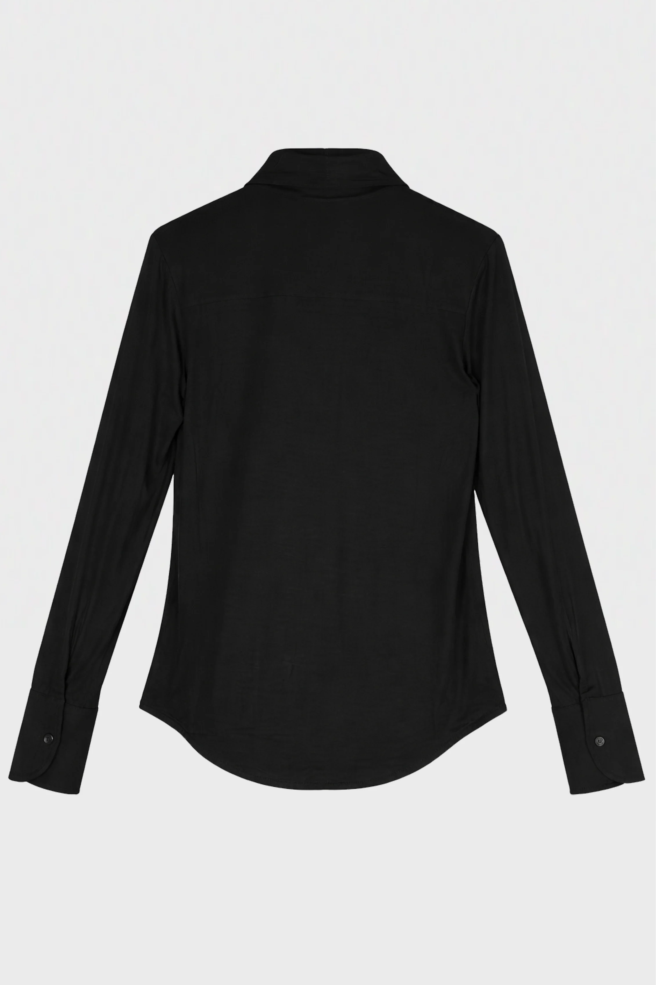 BUTTON-UP TOP PURE BLACK - Image 2