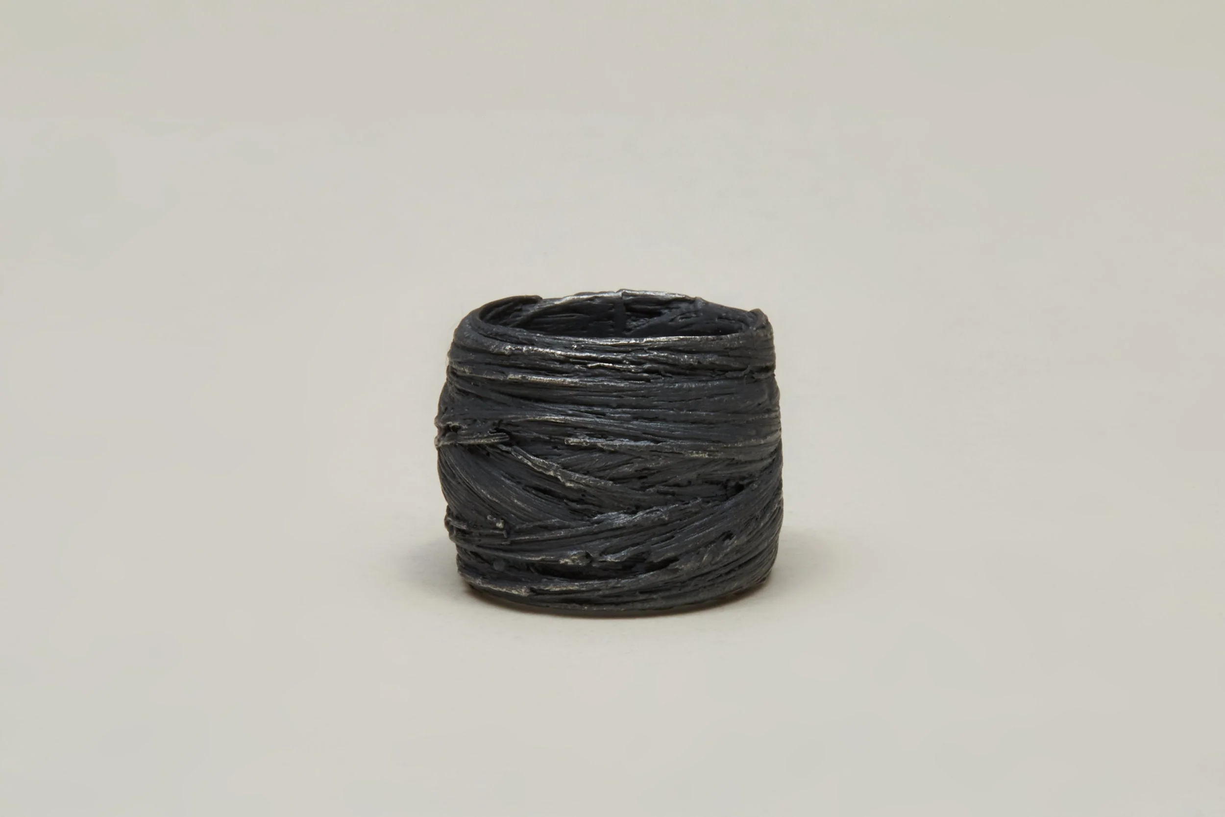 black silver ring - Image 3