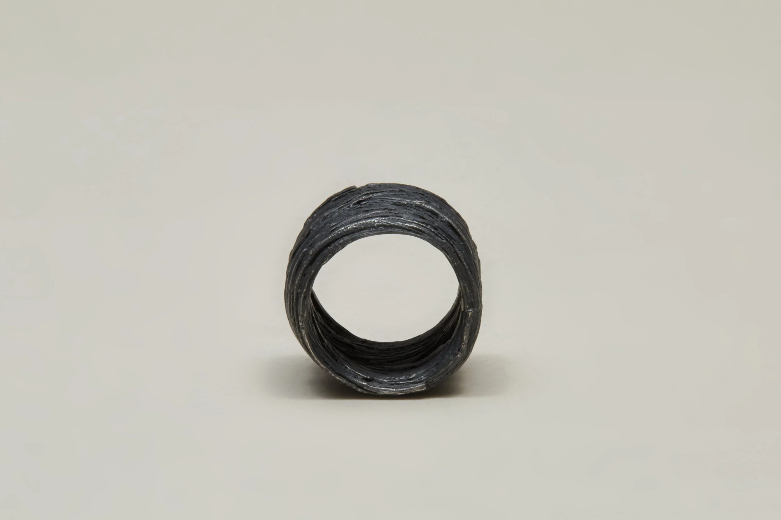 black silver ring - Image 4