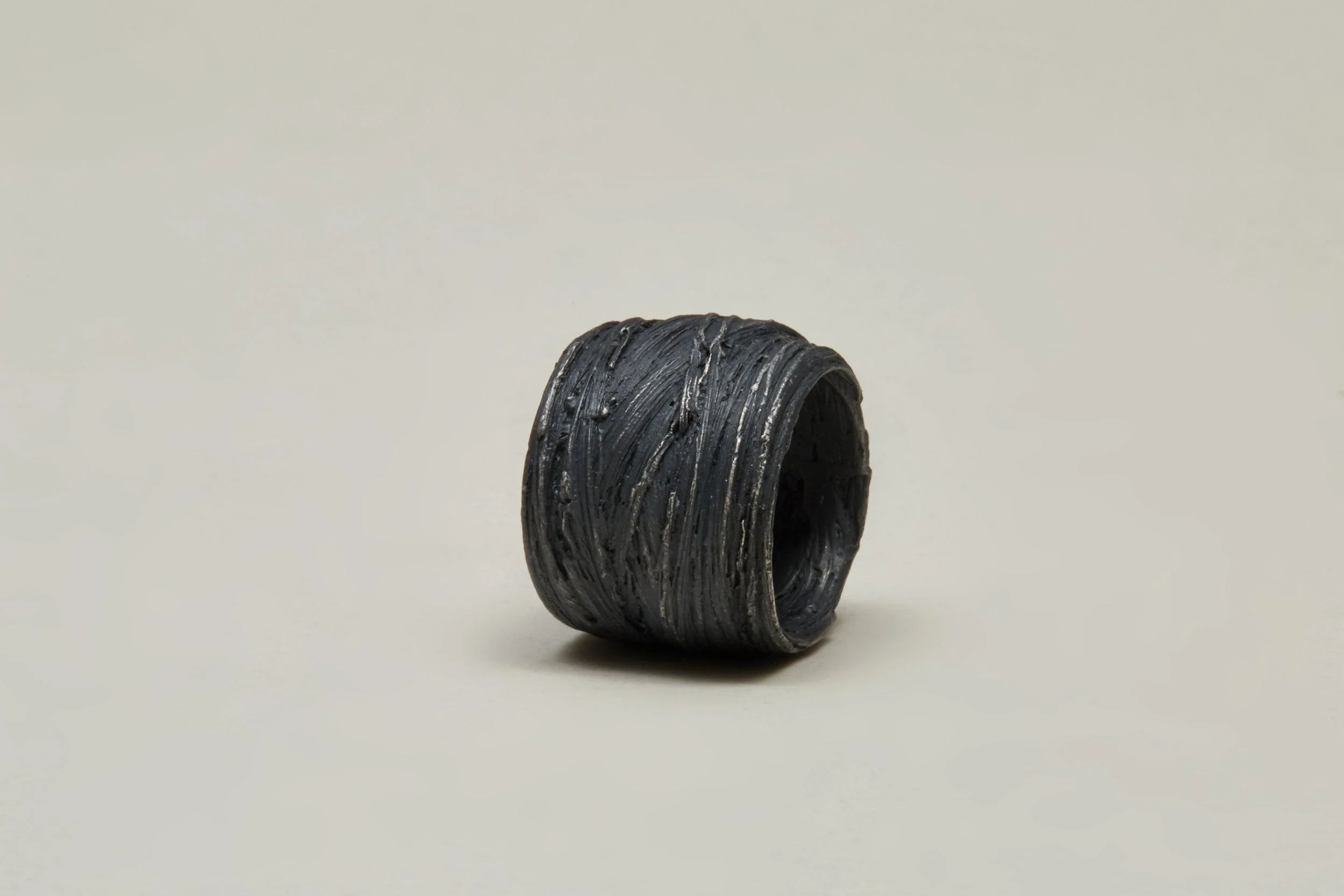 black silver ring - Image 5