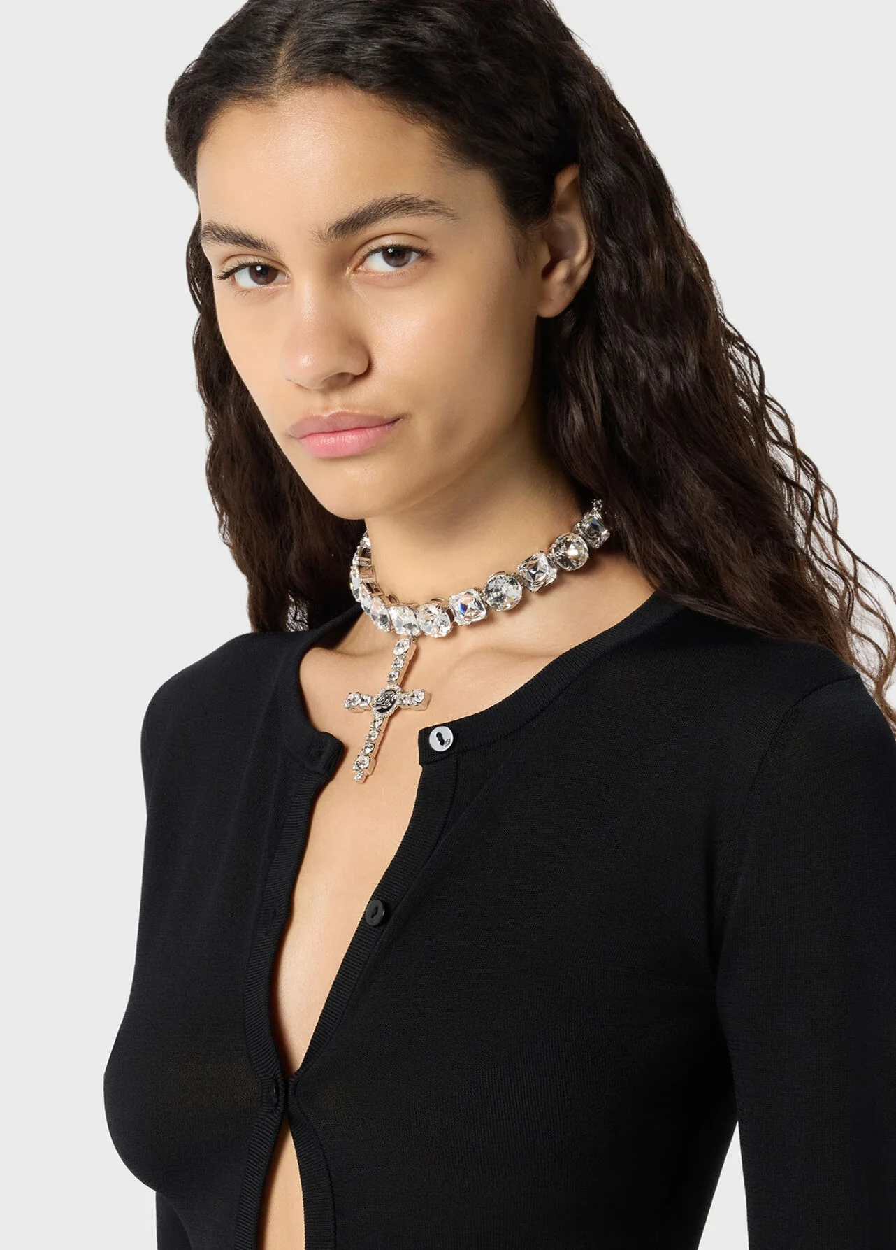 CROSS CHOKER CRYSTAL - Image 2