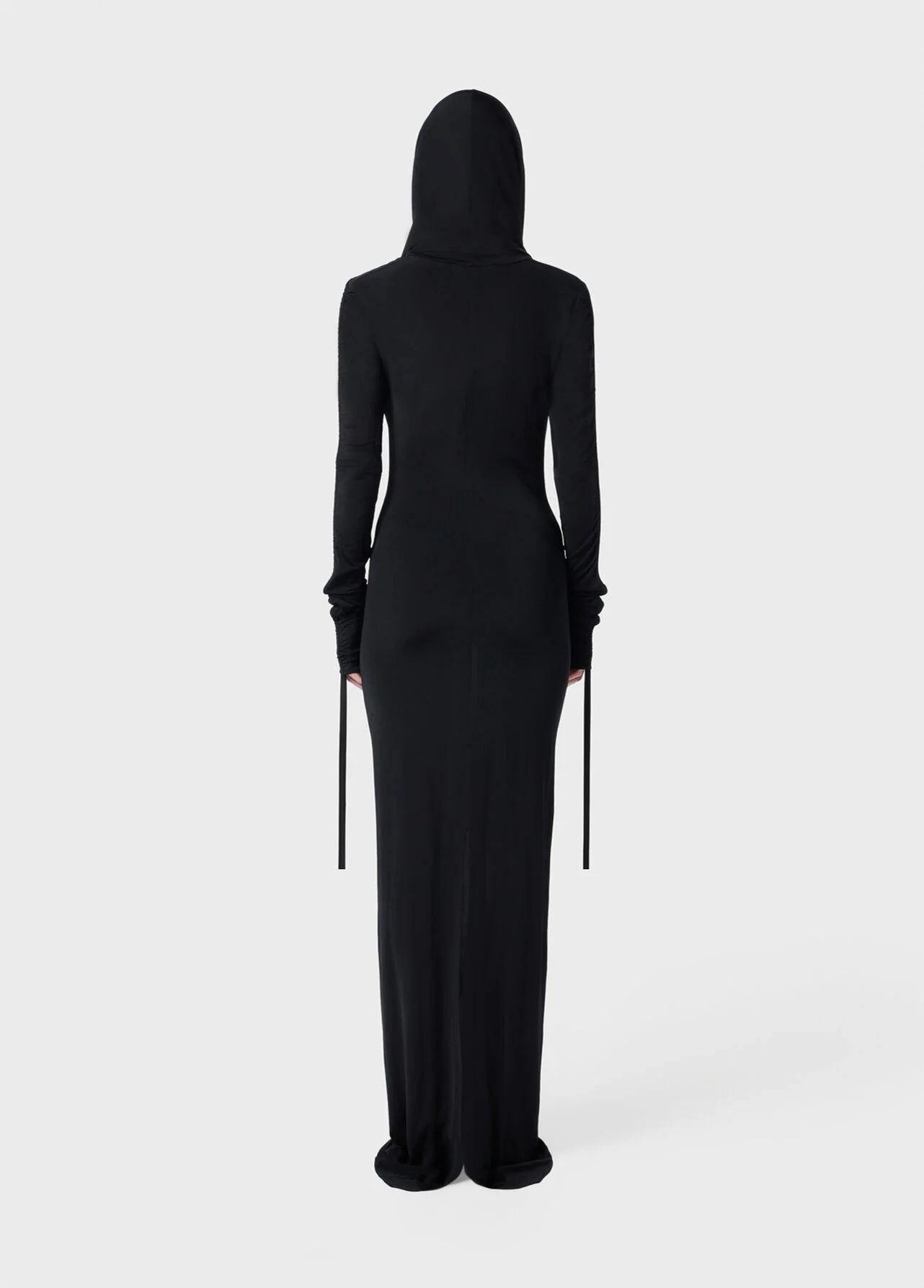 FLUID JERSEY DRESS BLACK - Image 4