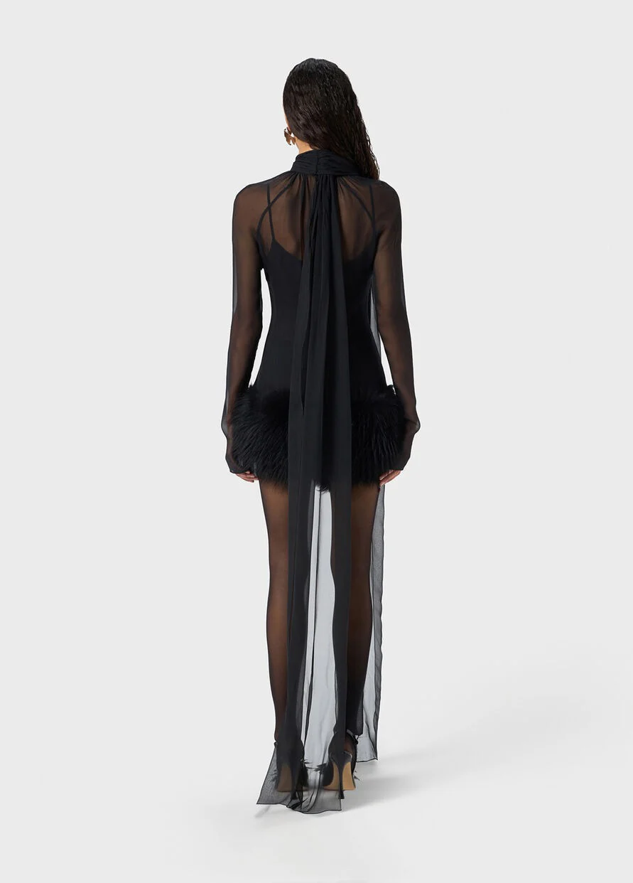 GEORG DRESS W/FUR - Image 4