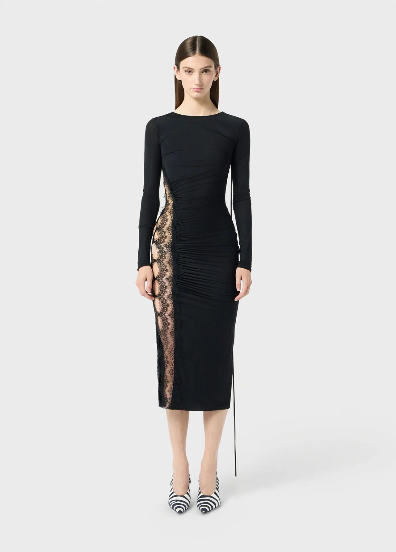 JERSEY DRESS W/LACE - Image 2
