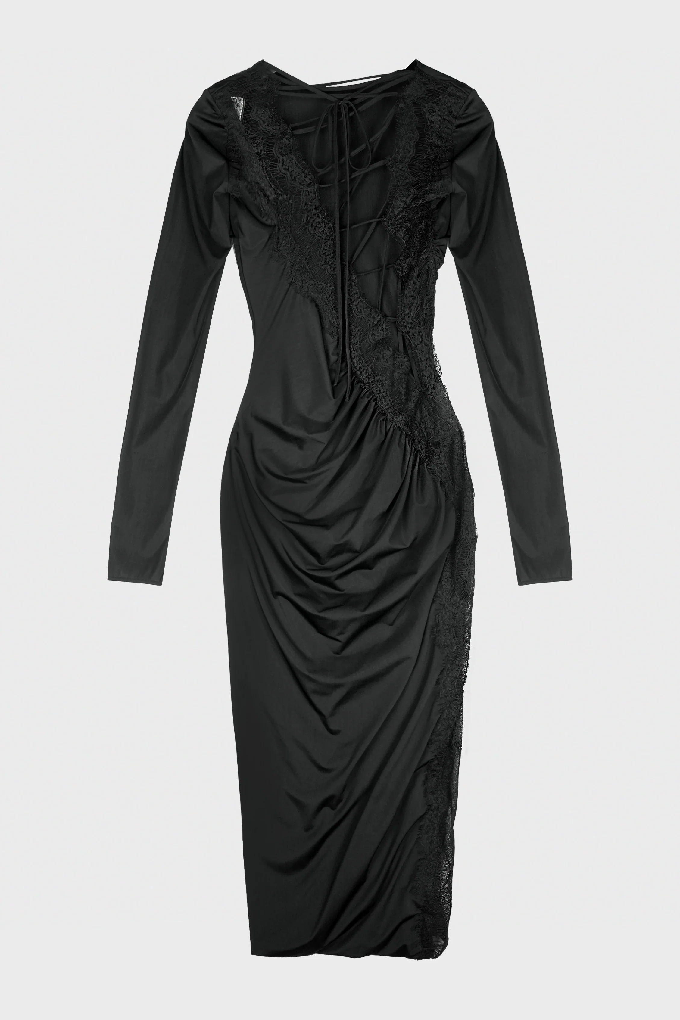 JERSEY DRESS W/LACE - Image 3