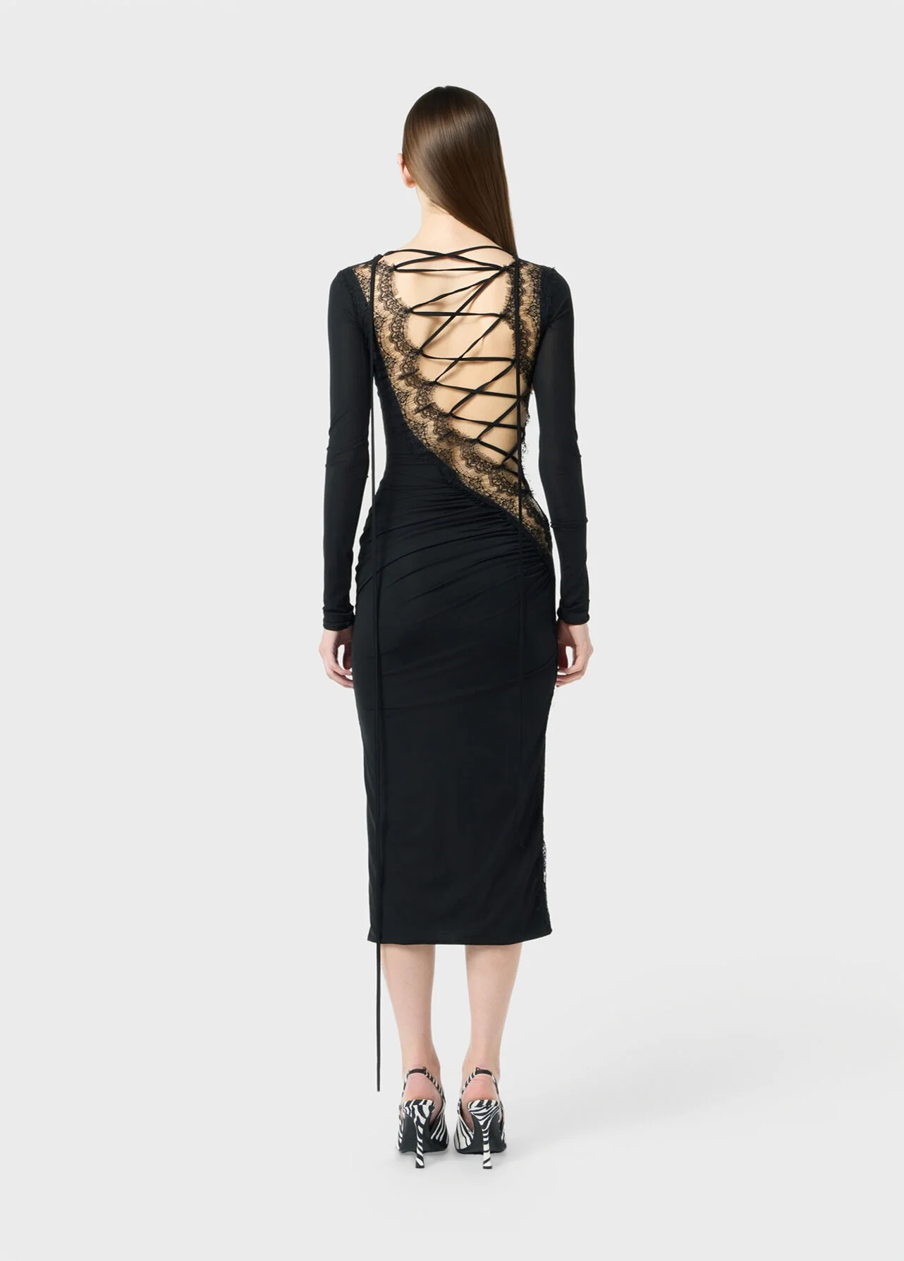 JERSEY DRESS W/LACE - Image 4