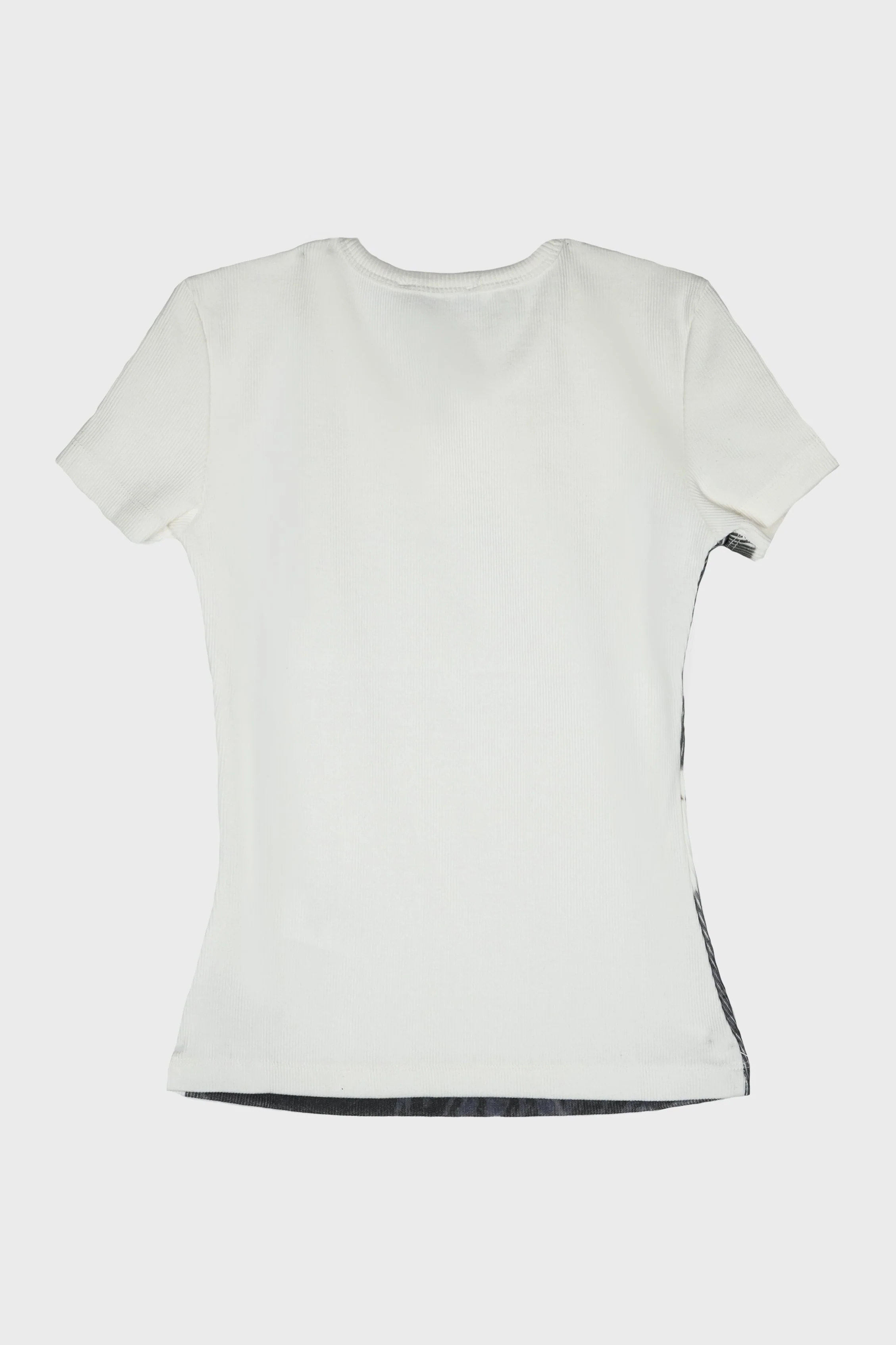 JERSEY T-SHIRT NATURAL WHITE/BLACK - Image 3