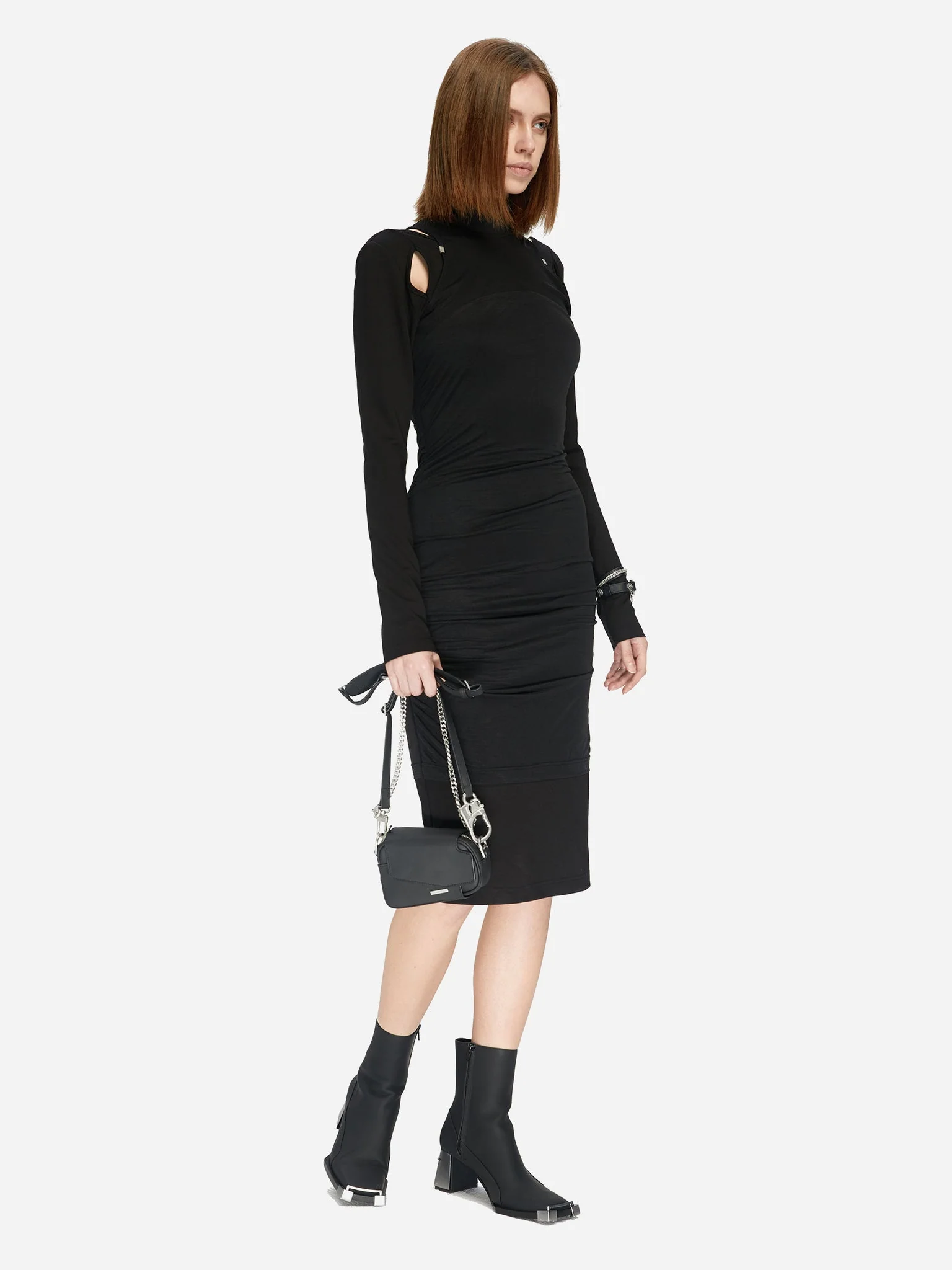 ARC CUT-OUT PANELLED DRESS - Image 11