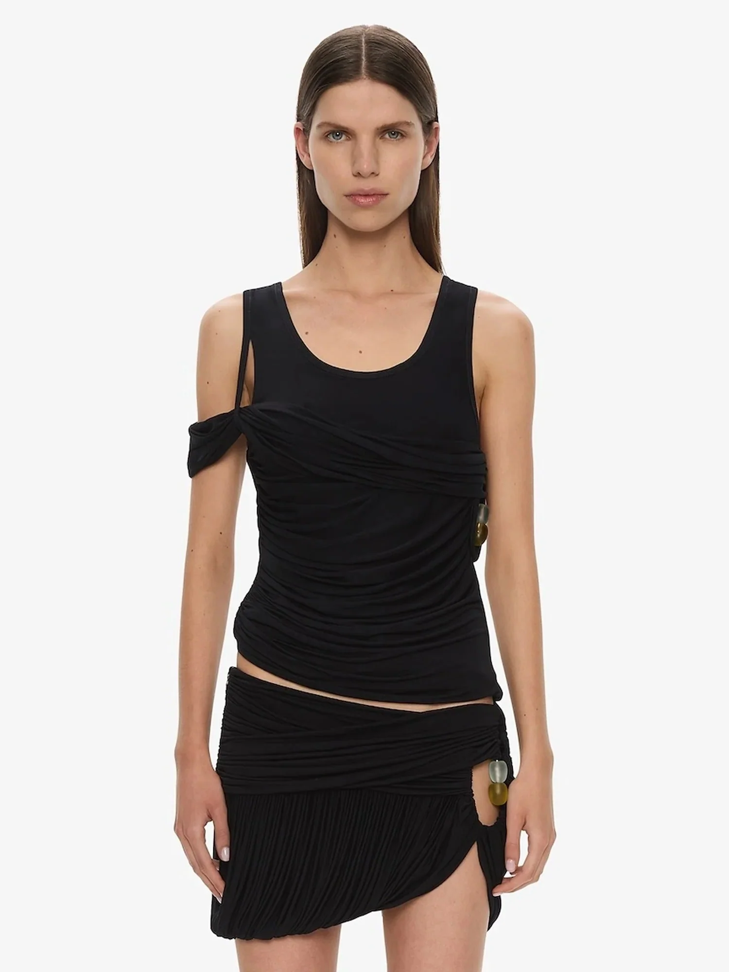 BEACH GLASS SHAWL JERSEY TANK - Image 2
