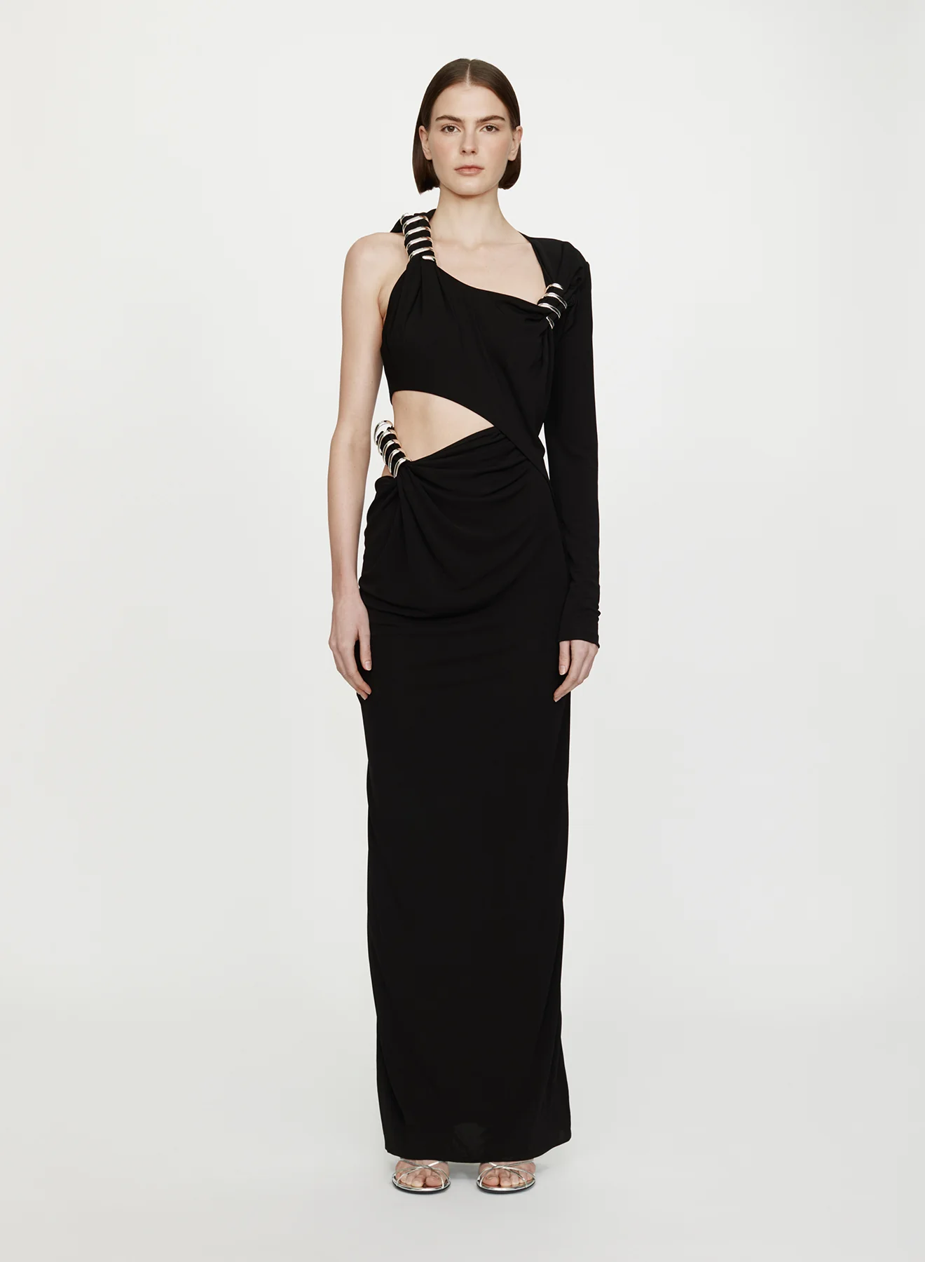 COILED TWISTED TORSO DRESS BLACK - Image 2