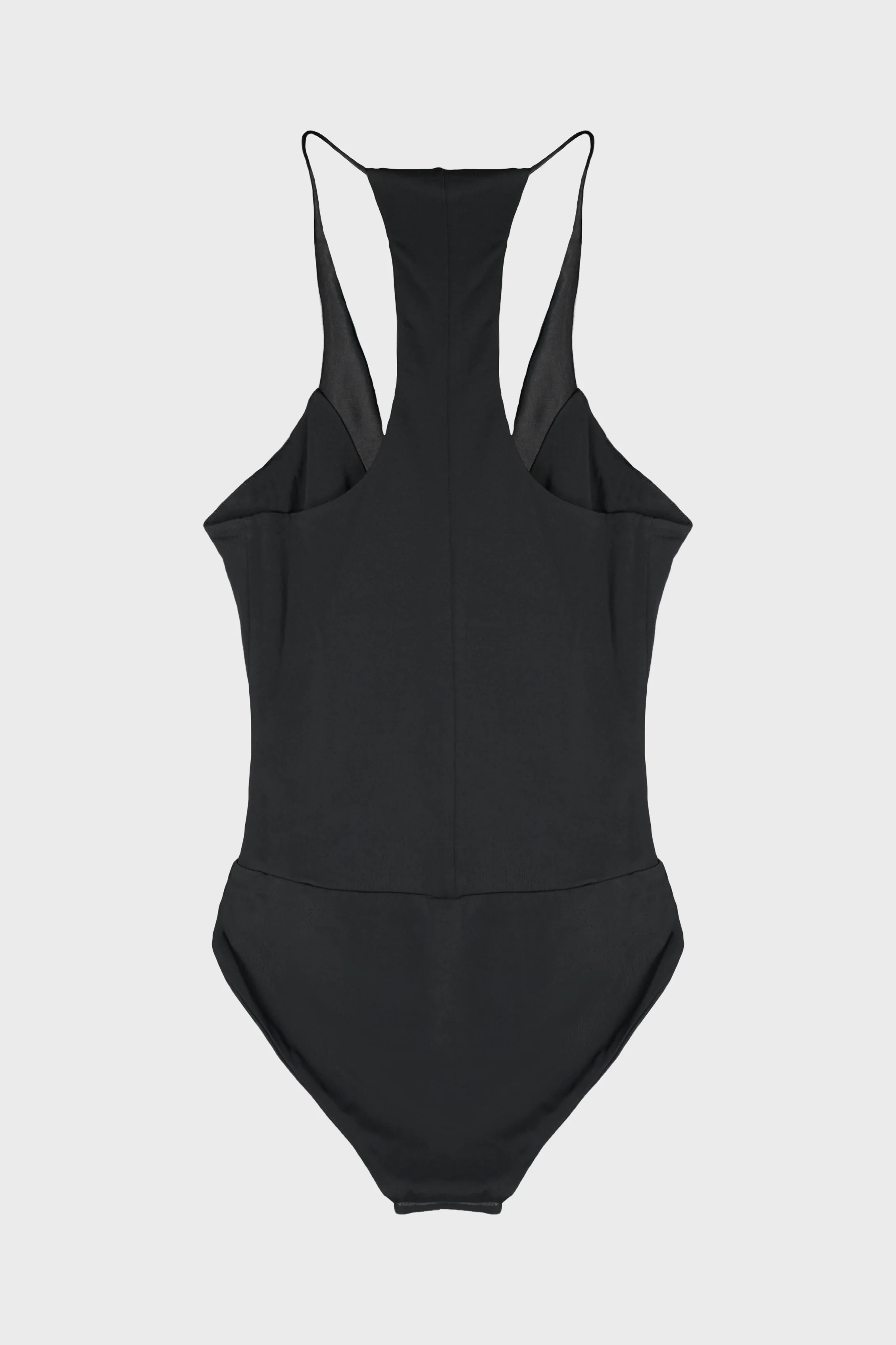 DIDION SATIN CONTRAST JERSEY BODYSUIT BLACK - Image 3