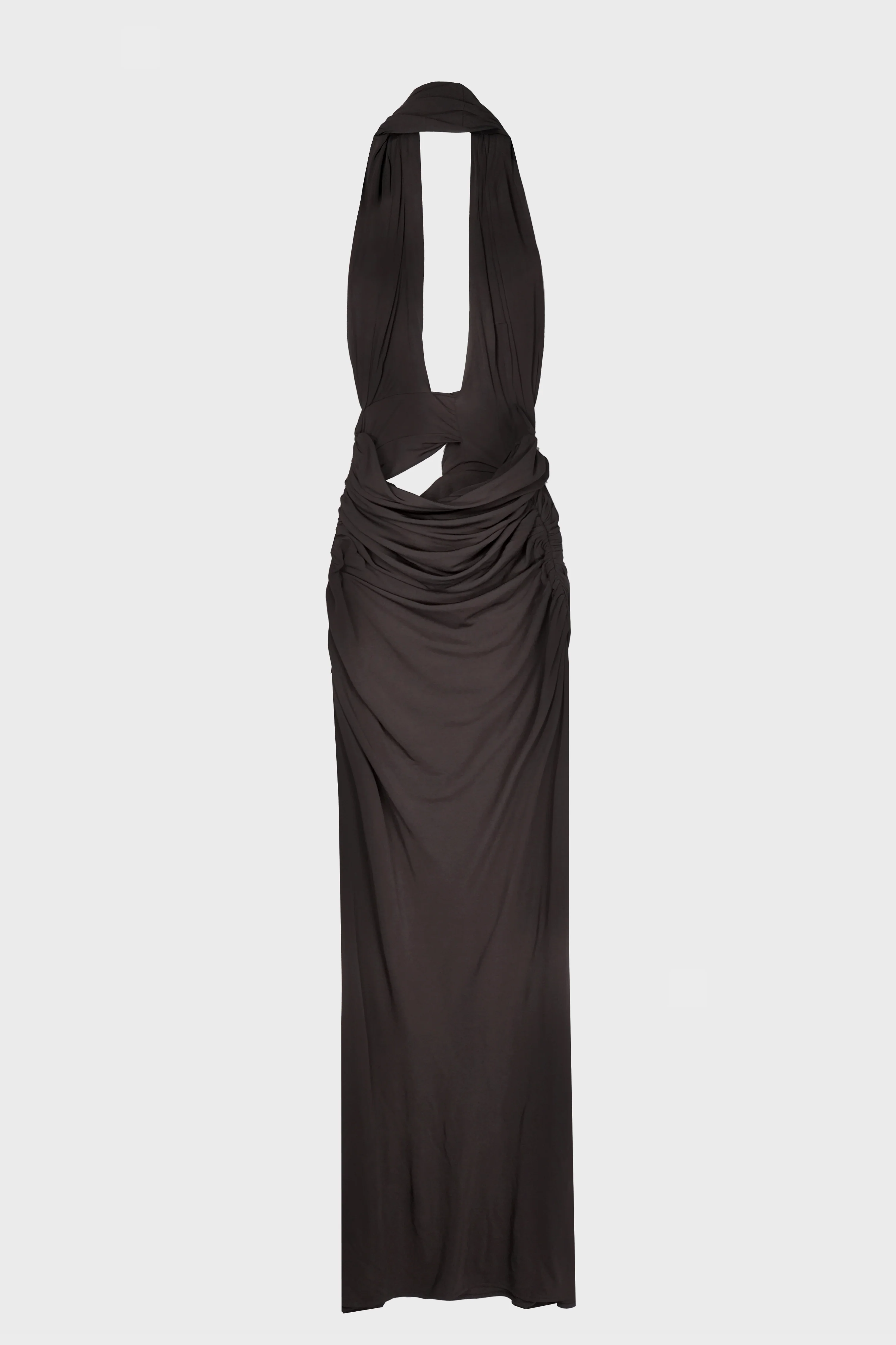DRAPED CUMMERBUND JERSEY DRESS - Image 3
